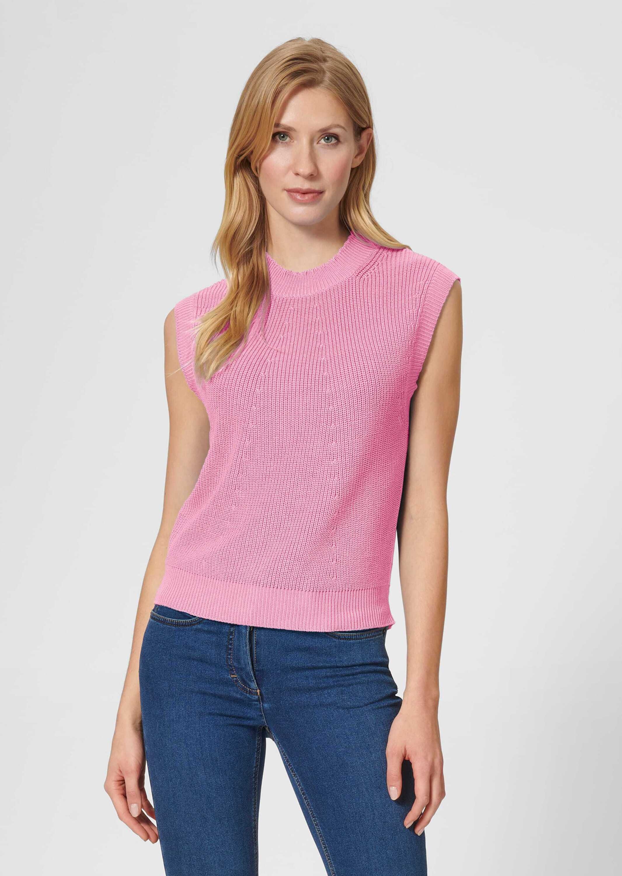 MADELEINE Longpullover »Pullunder Pullunder mit Stehkragen«