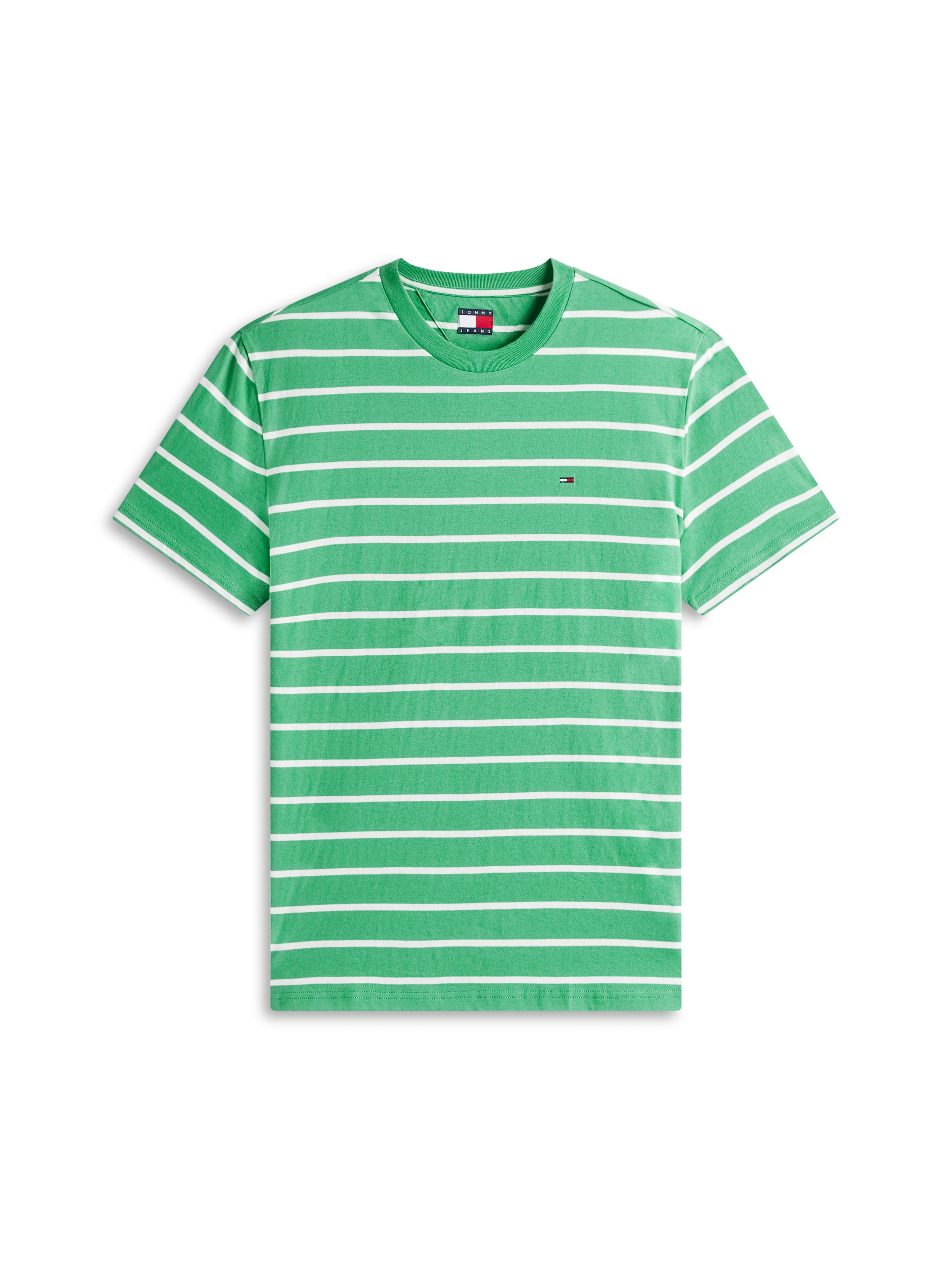Tommy Jeans TJM Regular Stripe T-Shirt Bahama Green 4XL 3