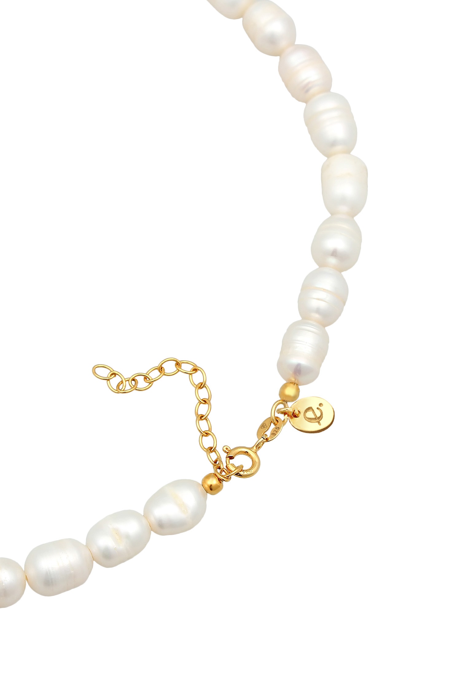 Elli Premium Choker »Halskette Barock Süßwasserperle Choker 925 Silber«