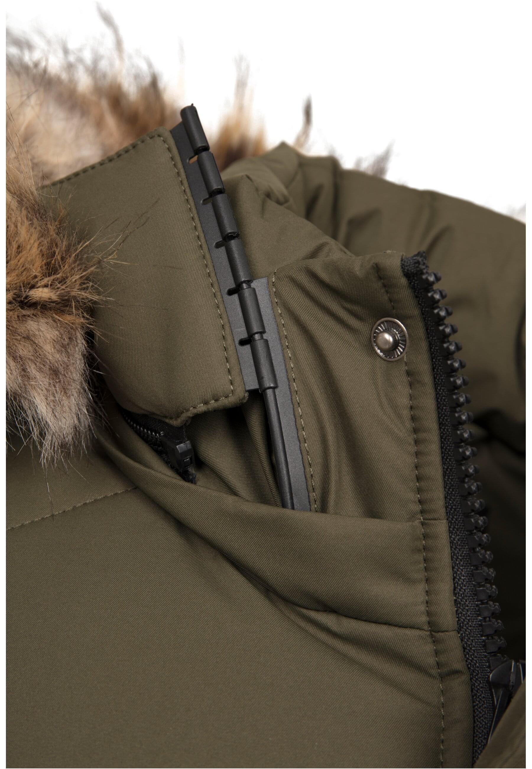 URBAN CLASSICS Winterjacke »Urban Classics Herren Faux Fur Hooded Jacket«, (1 St.), mit Kapuze