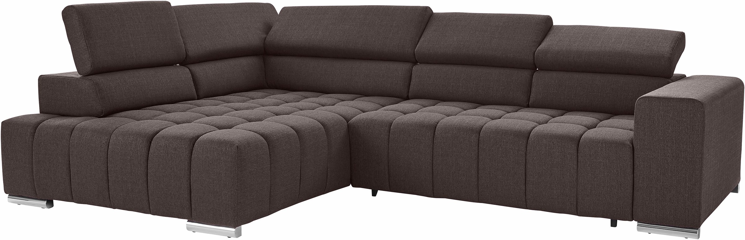 exxpo - sofa fashion Ecksofa "Elias, aktuelle Kreuzsteppung im Sitz, bequem günstig online kaufen