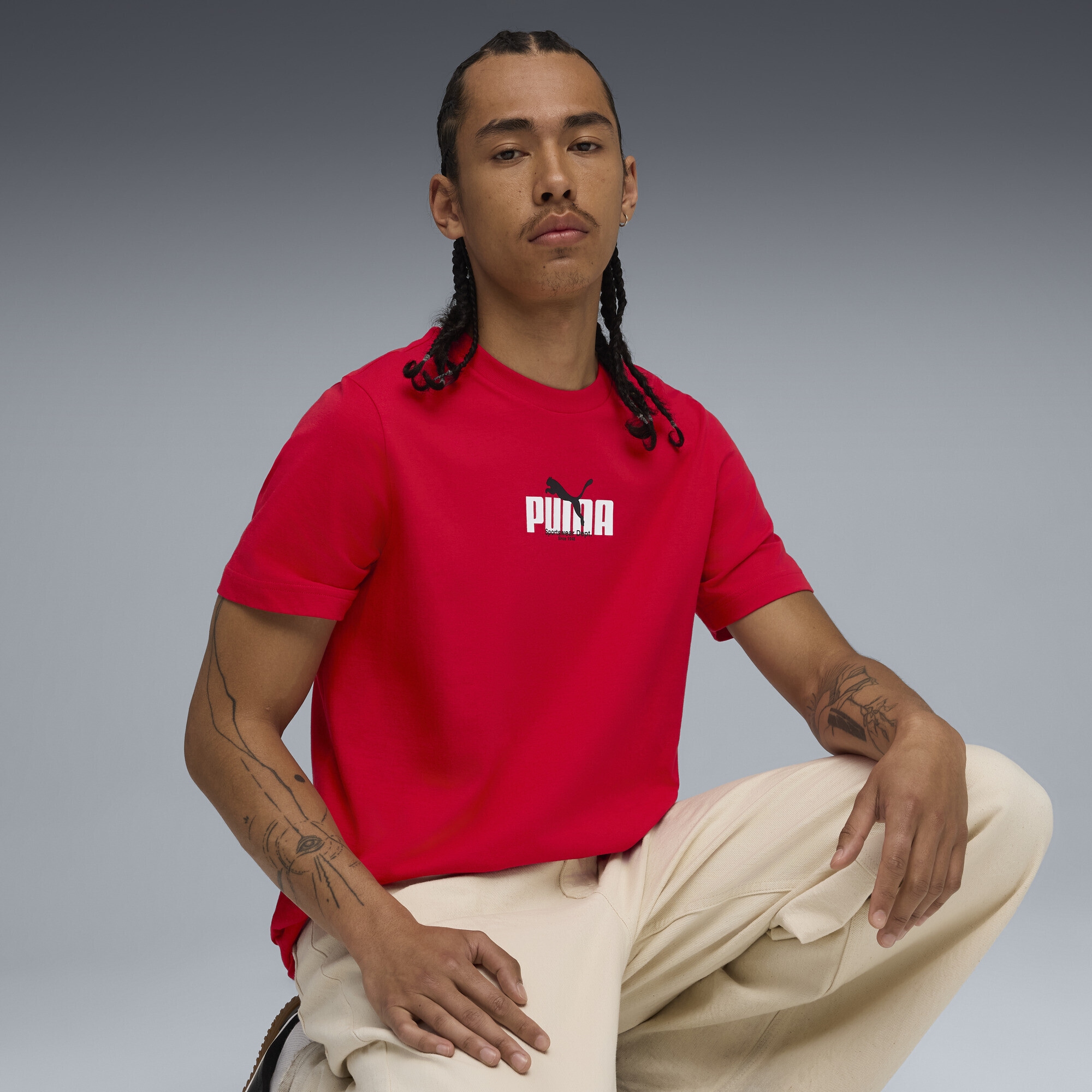 PUMA T-Shirt »Graphic PUMA Wording T-Shirt Herren«
