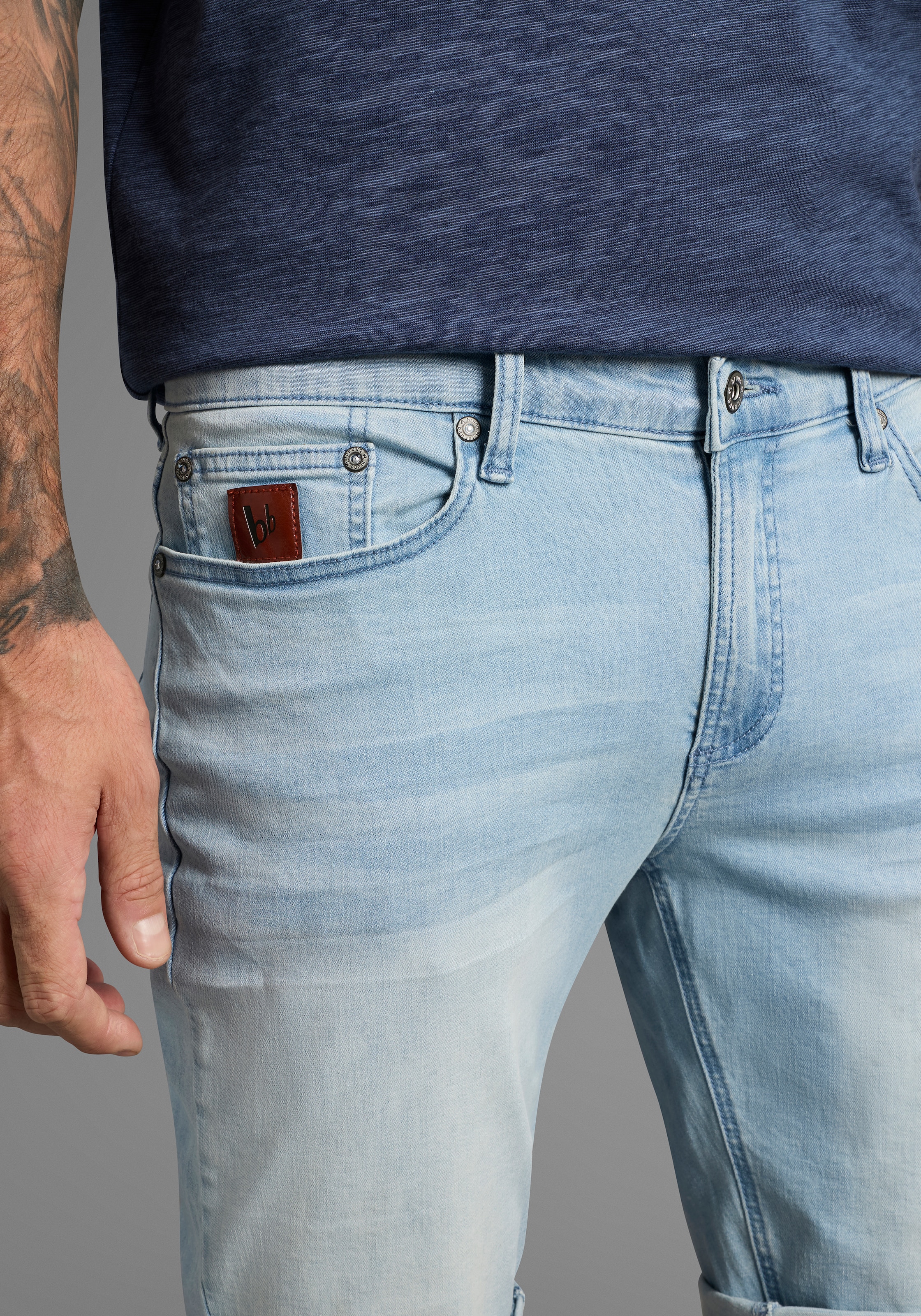 Bruno Banani Jeansshorts »Hutch-Shorts«, niedrige Leibhöhe