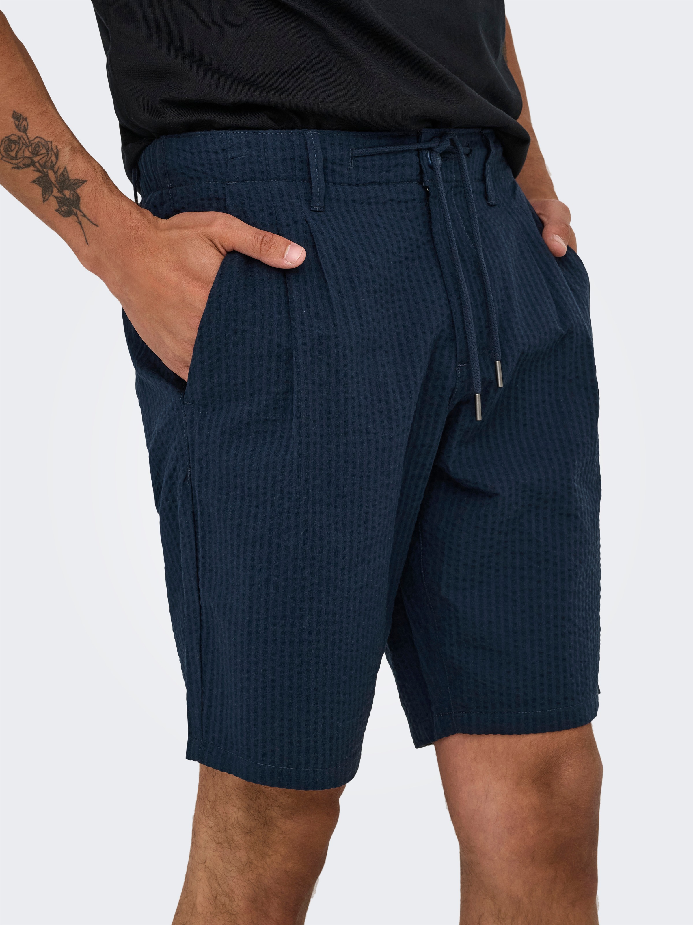 ONLY & SONS Shorts "ONSLEO LIFE 0009 SEERSUCKER SHORTS NOOS" günstig online kaufen