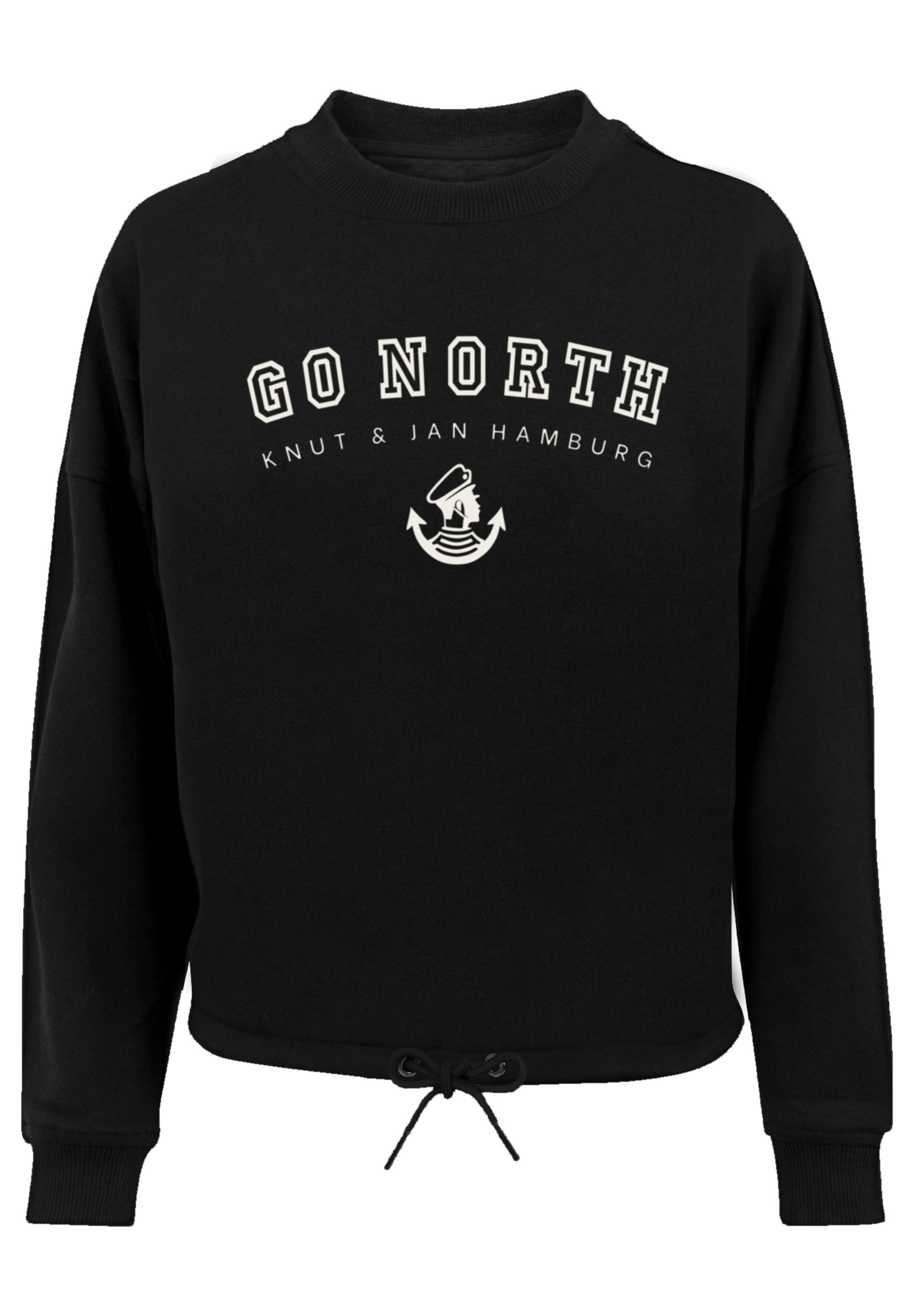 F4NT4STIC Sweatshirt »Go North Knut & Jan Hamburg«, Print