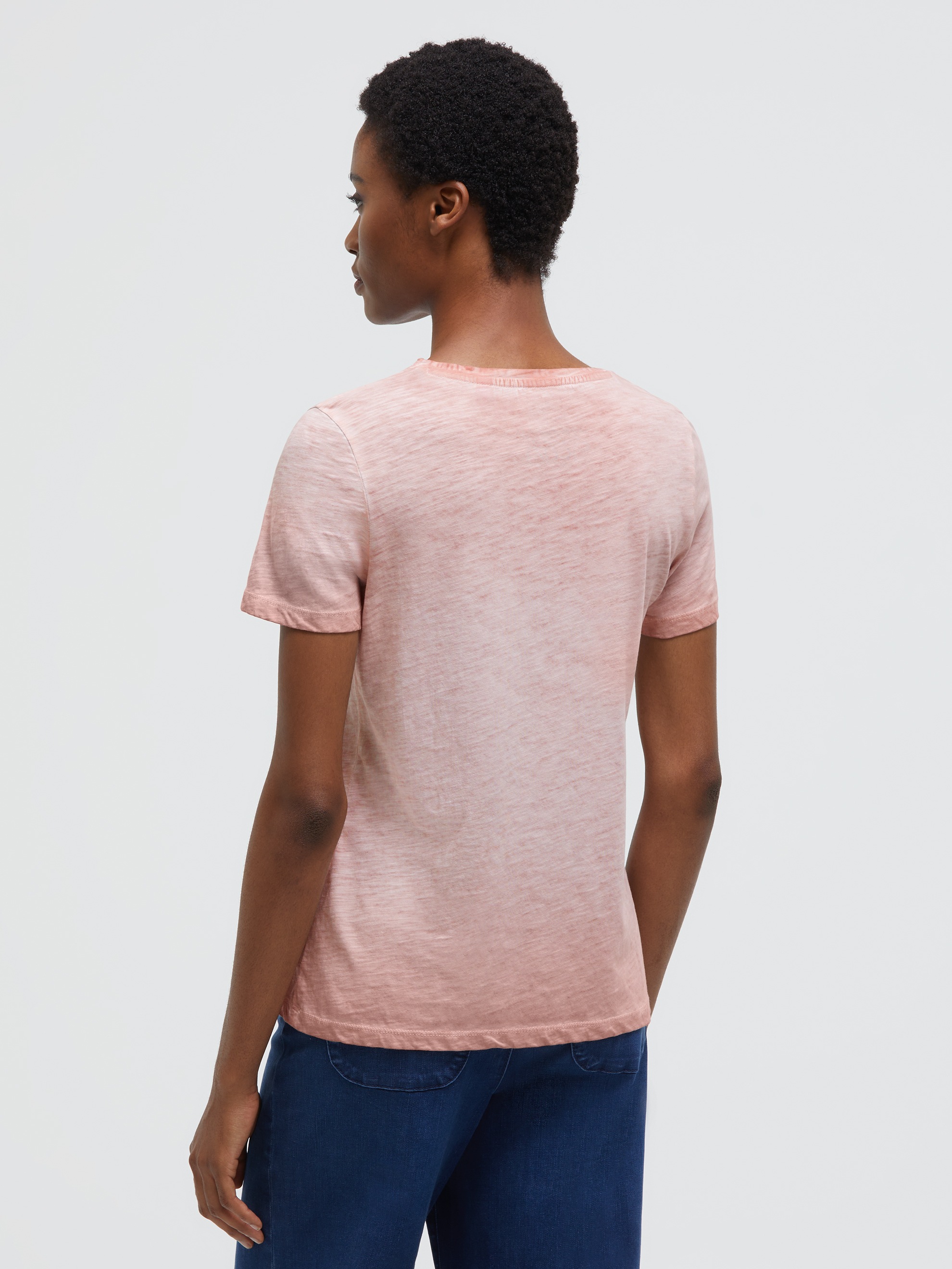 SOCCX Rundhalsshirt mit Glitzer-Print