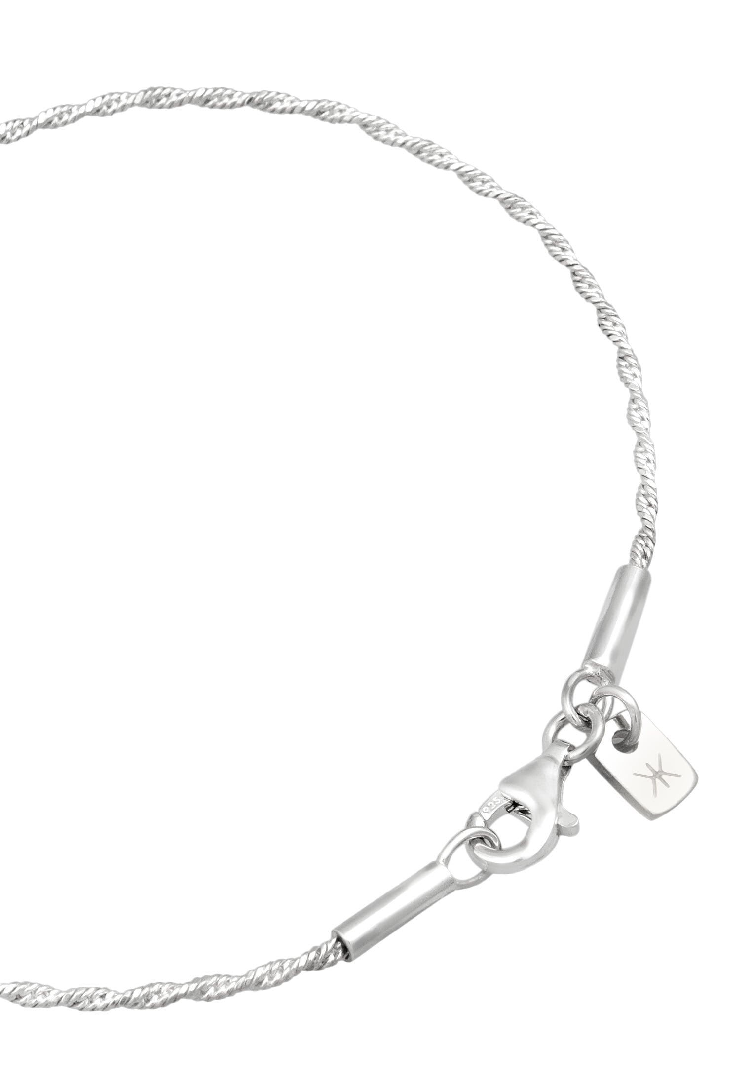 Kuzzoi Armkette »Armband Herren Kordelkette 925 Sterling Silber«