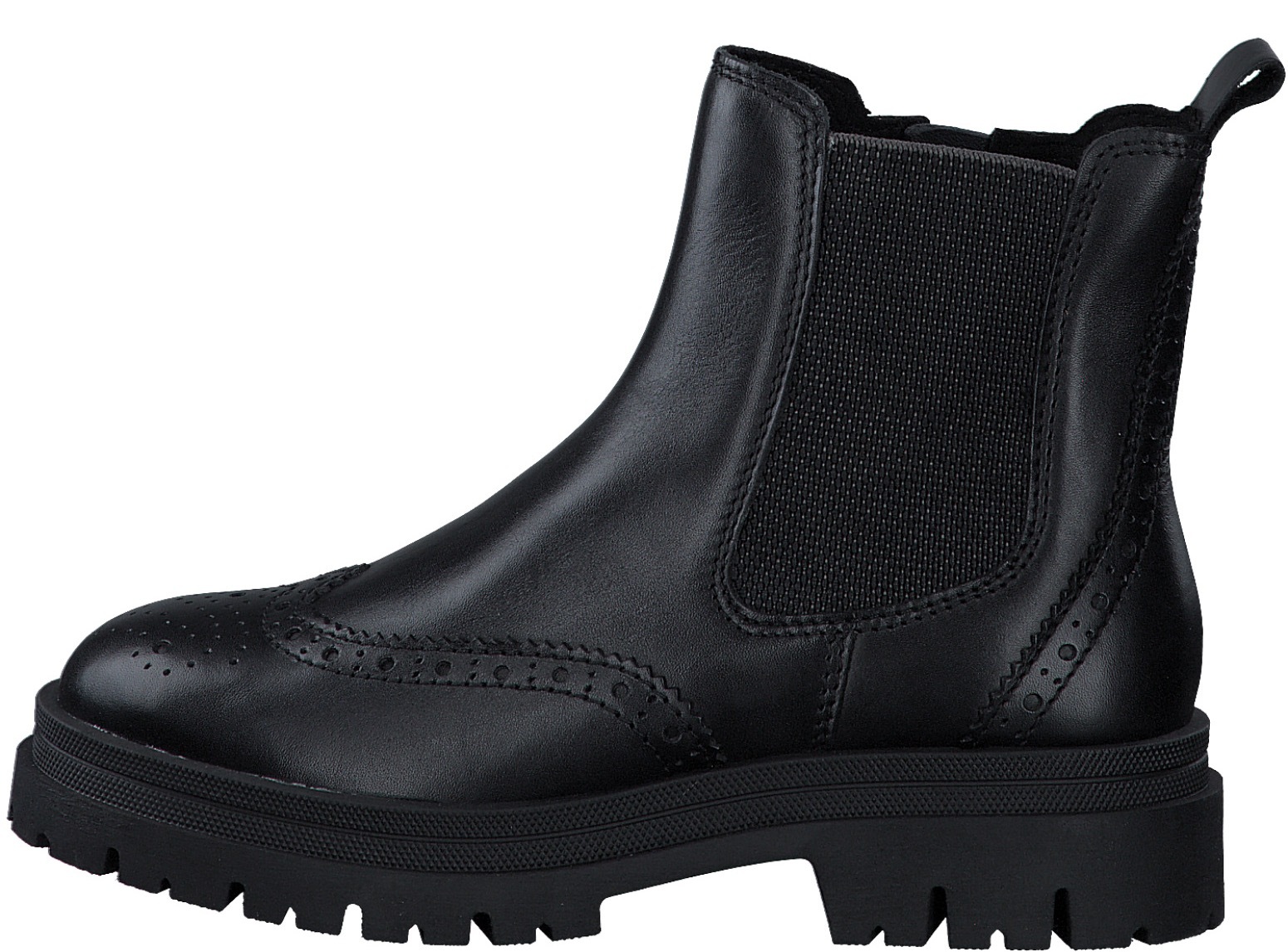 MARCO TOZZI Chelseaboots, Boots, Stiefelette, Chunky Boots mit modischer Lyralochung