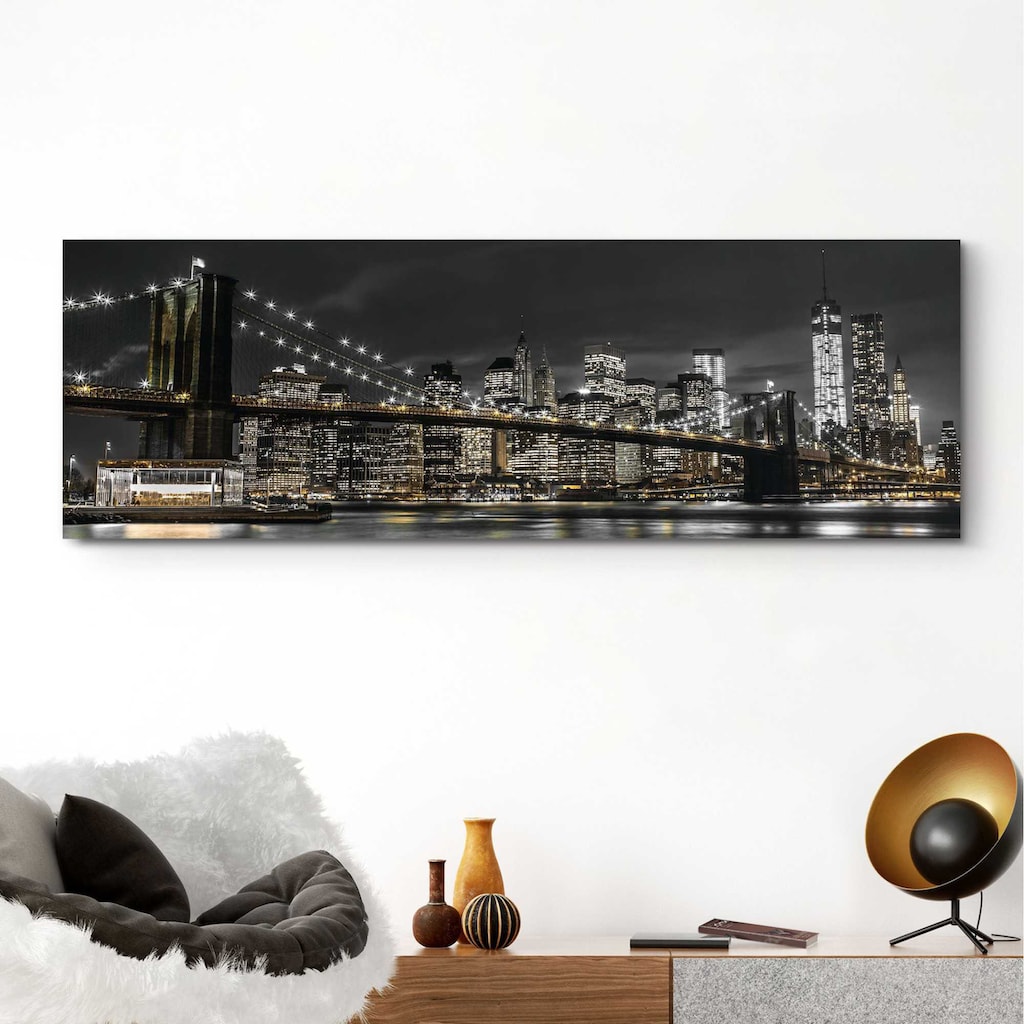 Reinders! Deco-Panel »New York bei Nacht«, 156/52 cm