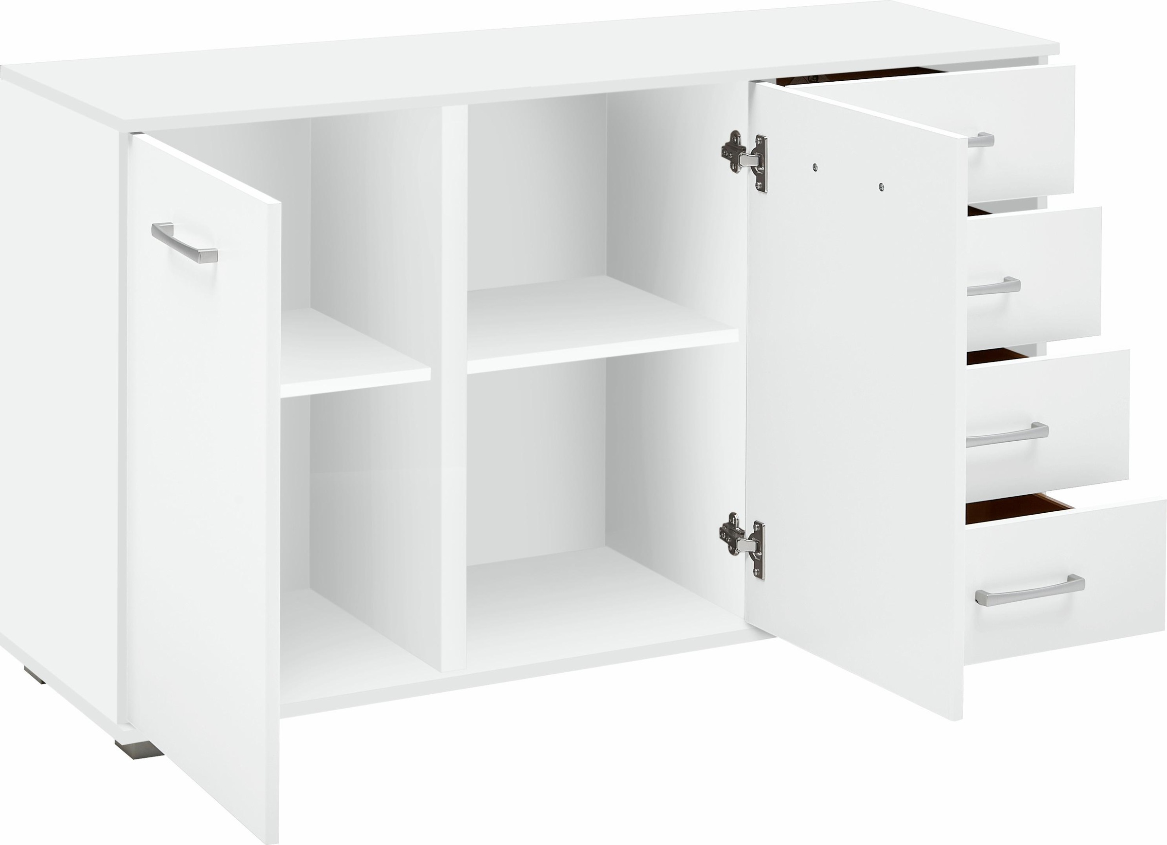 priess Kombikommode "Barcelona mit 4 Schubkästen und Tür in 6 Farben" günstig online kaufen