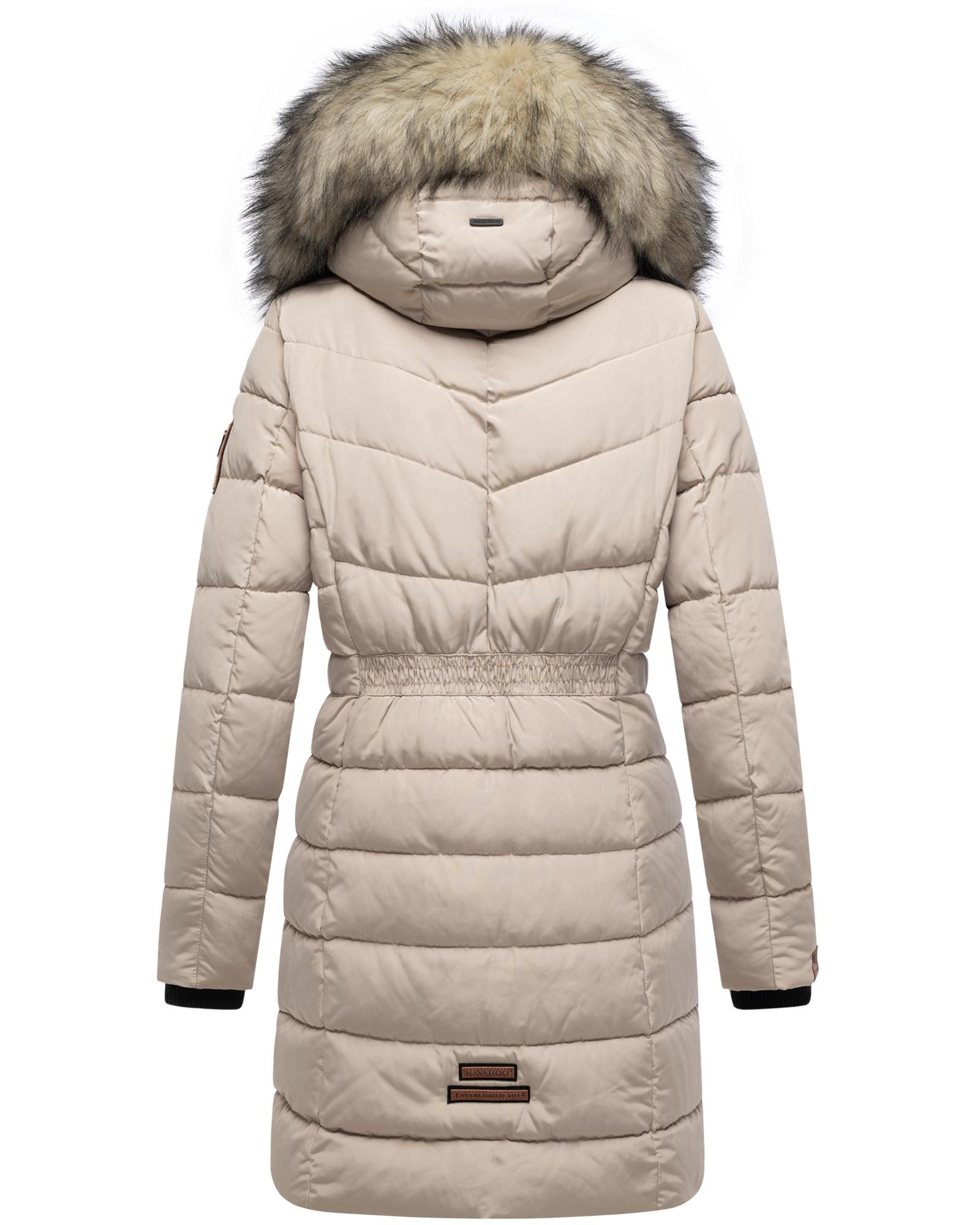 Navahoo Steppmantel »Paula«, stylischer Winter Parka m. edlem Fellimitat