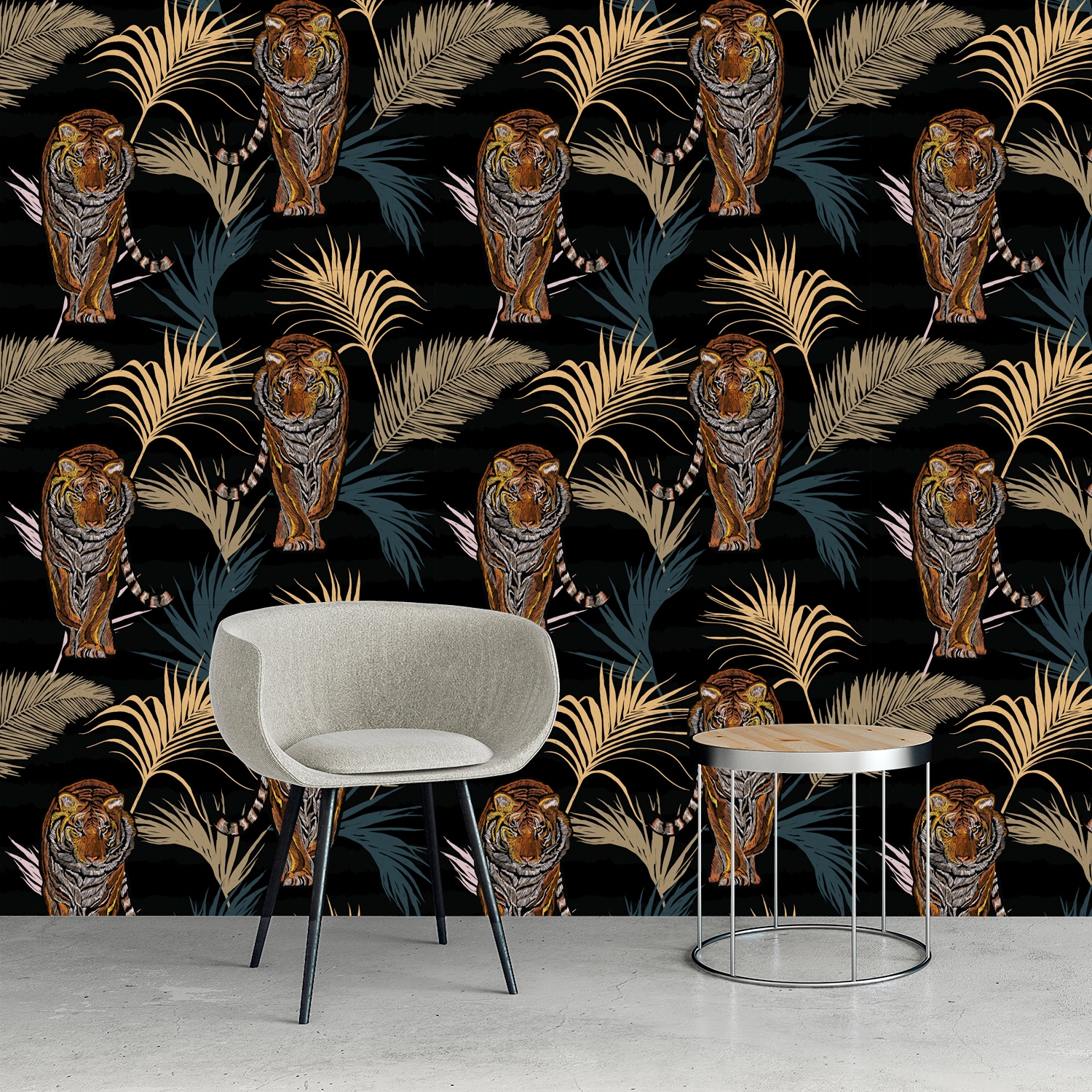 queence Vinyltapete »Libby«, bedruckt-Motiv-botanisch-floral-gemustert-natürlich, 90x250cm, selbstklebend, kinderleichte Anbringung, Sticker