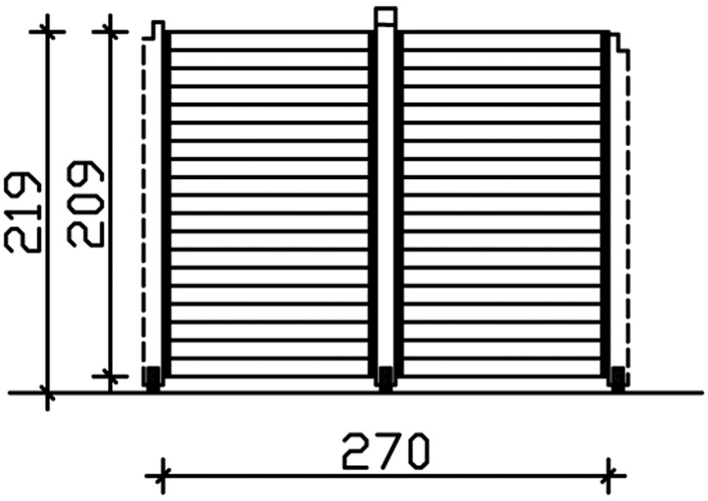 Skanholz Pavillonseitenteil »Wand«