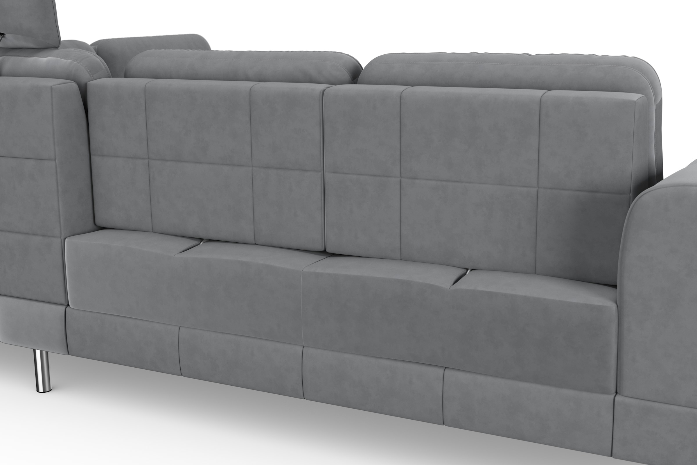 sit&more Ecksofa »Bendigo L-Form«, inklusive Sitztiefenverstellung, Bodenfreiheit 12 cm, in 2 Fußfarben