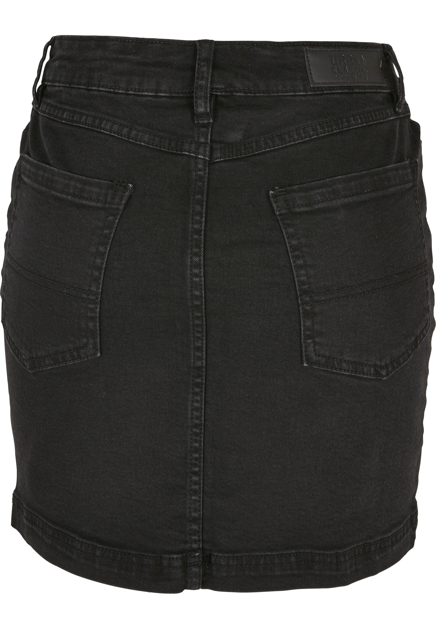 URBAN CLASSICS Jerseyrock »Urban Classics Damen Ladies Organic Stretch Denim Mini Skirt« 1 Stk.