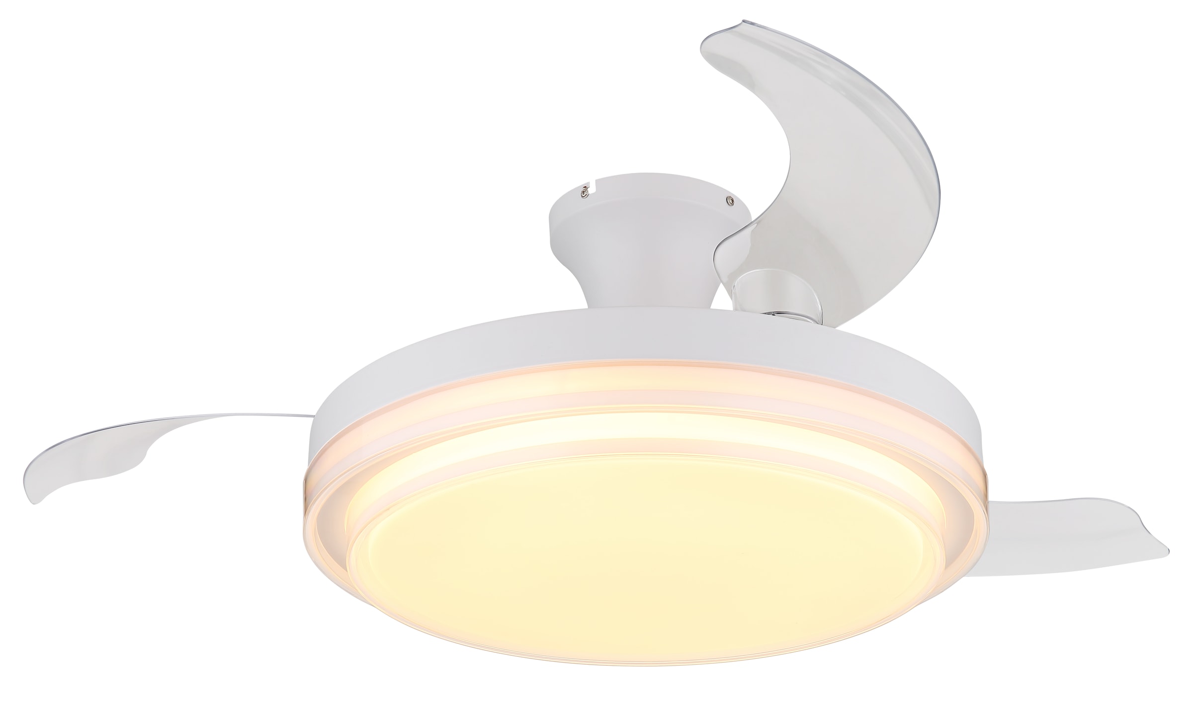 GLOBO LIGHTING Deckenleuchte »BELIZ«, Leuchtmittel LED-Modul | LED fest integriert, Ventilator / Schlafzimmer / Wohnbereich / Büro / weiß / 3 Flügel