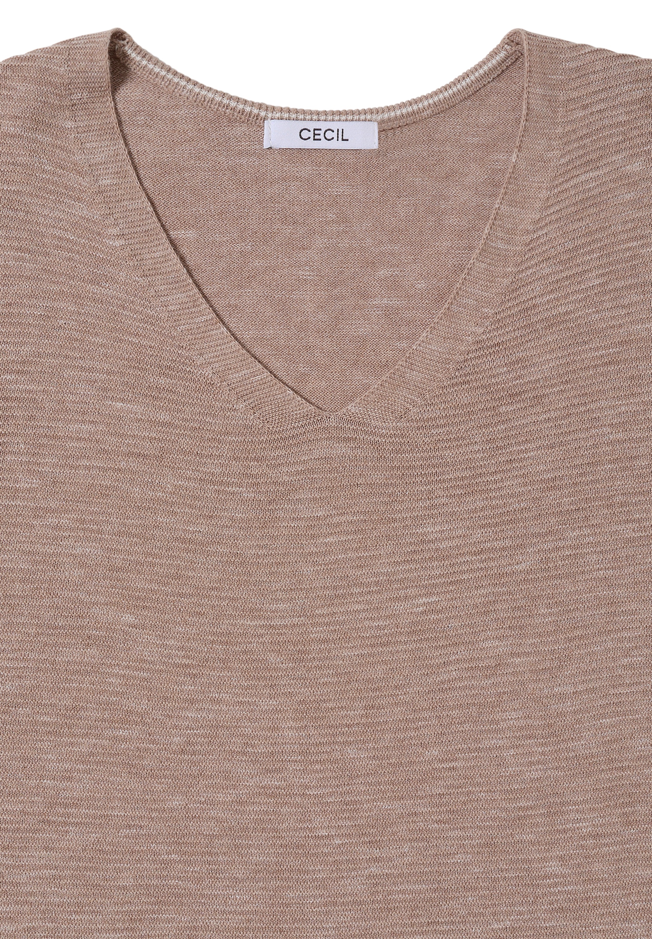 STREET ONE Strickpullover, im Melange Look