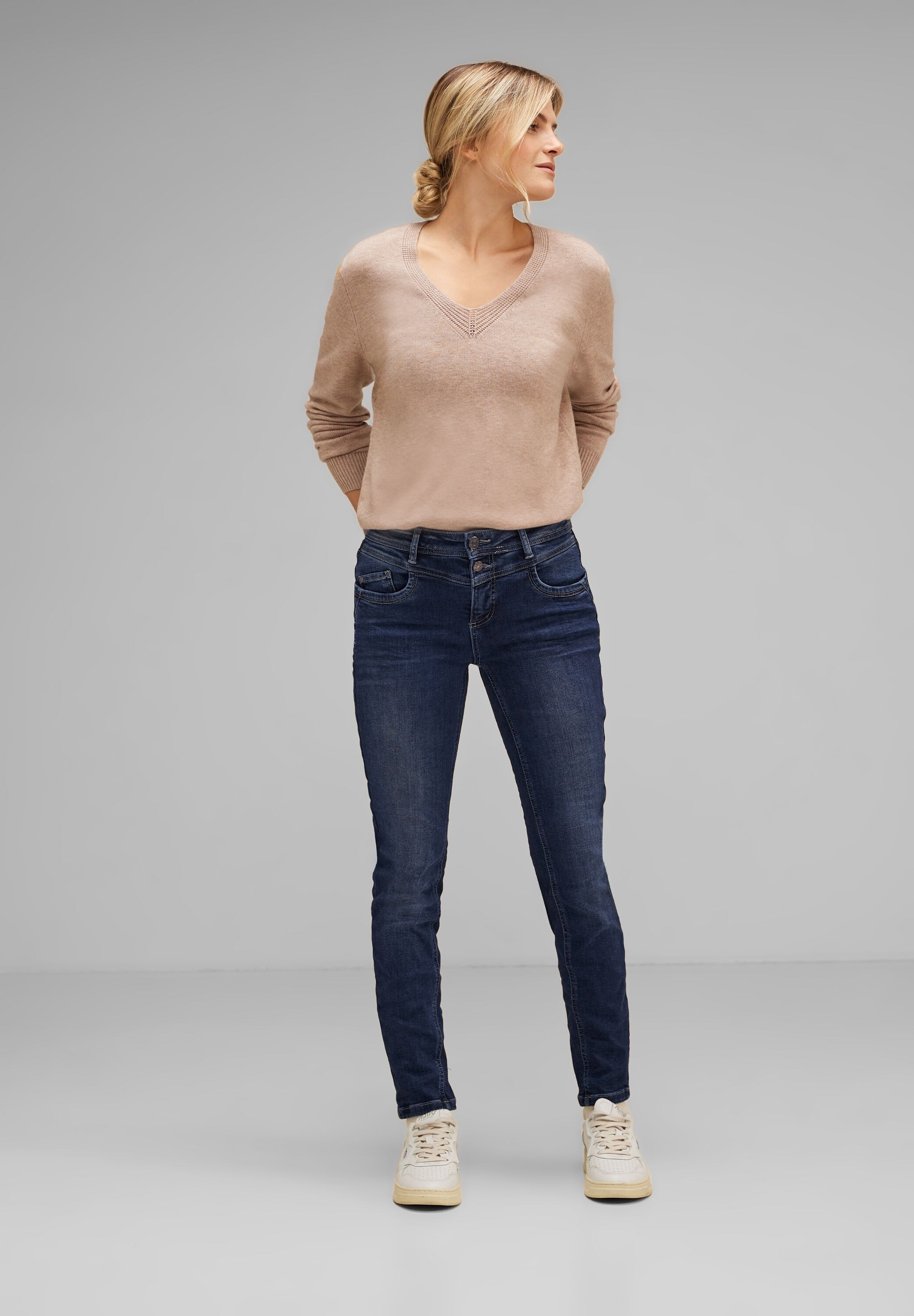 ONE softer Materialmix Slim-fit-Jeans, für BAUR | STREET bestellen