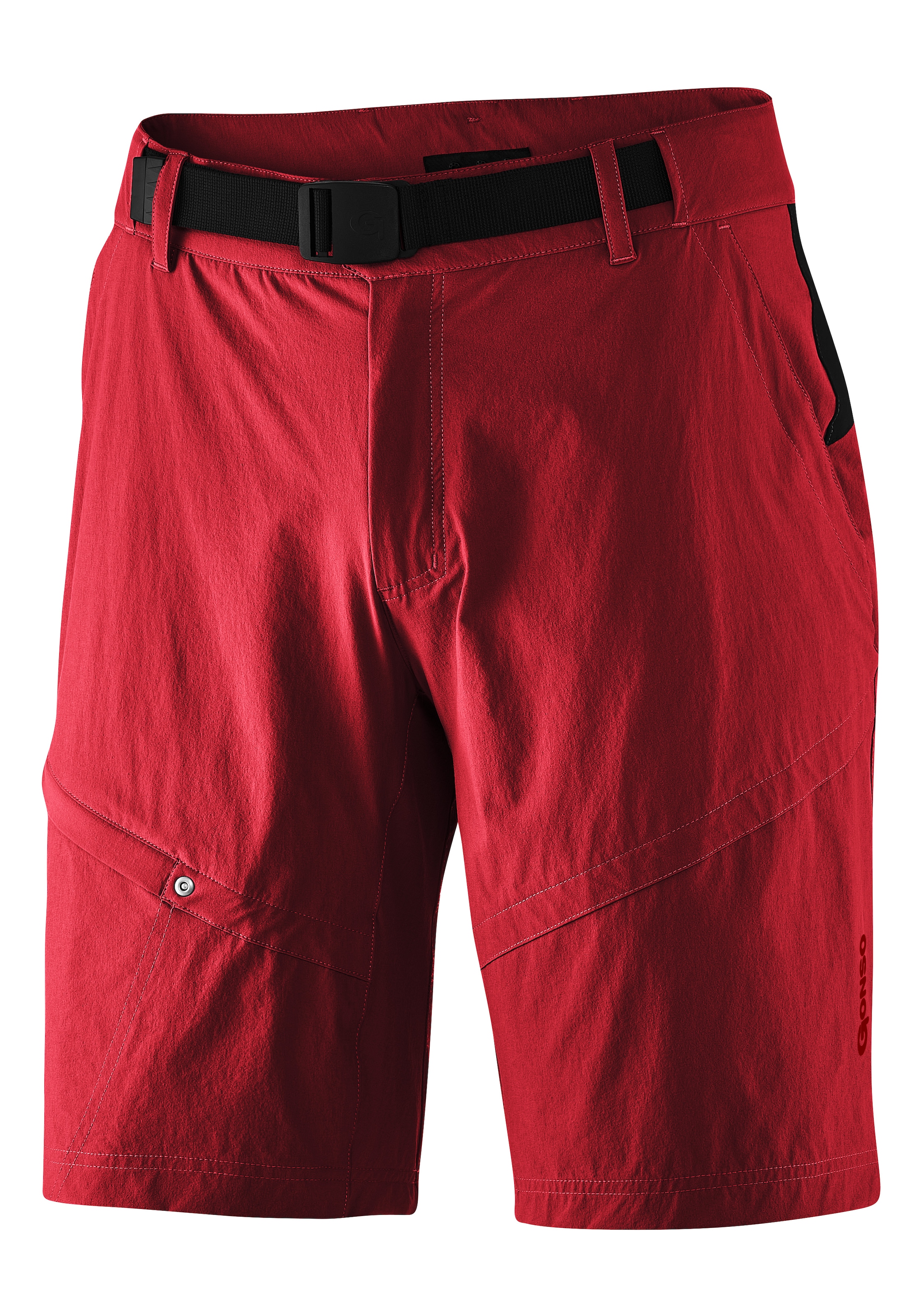 Gonso Fahrradhose »Arico Basic«, kurze Herren Radhose mit Sitzpolster, wasserabweisend, inkl. Gürtel