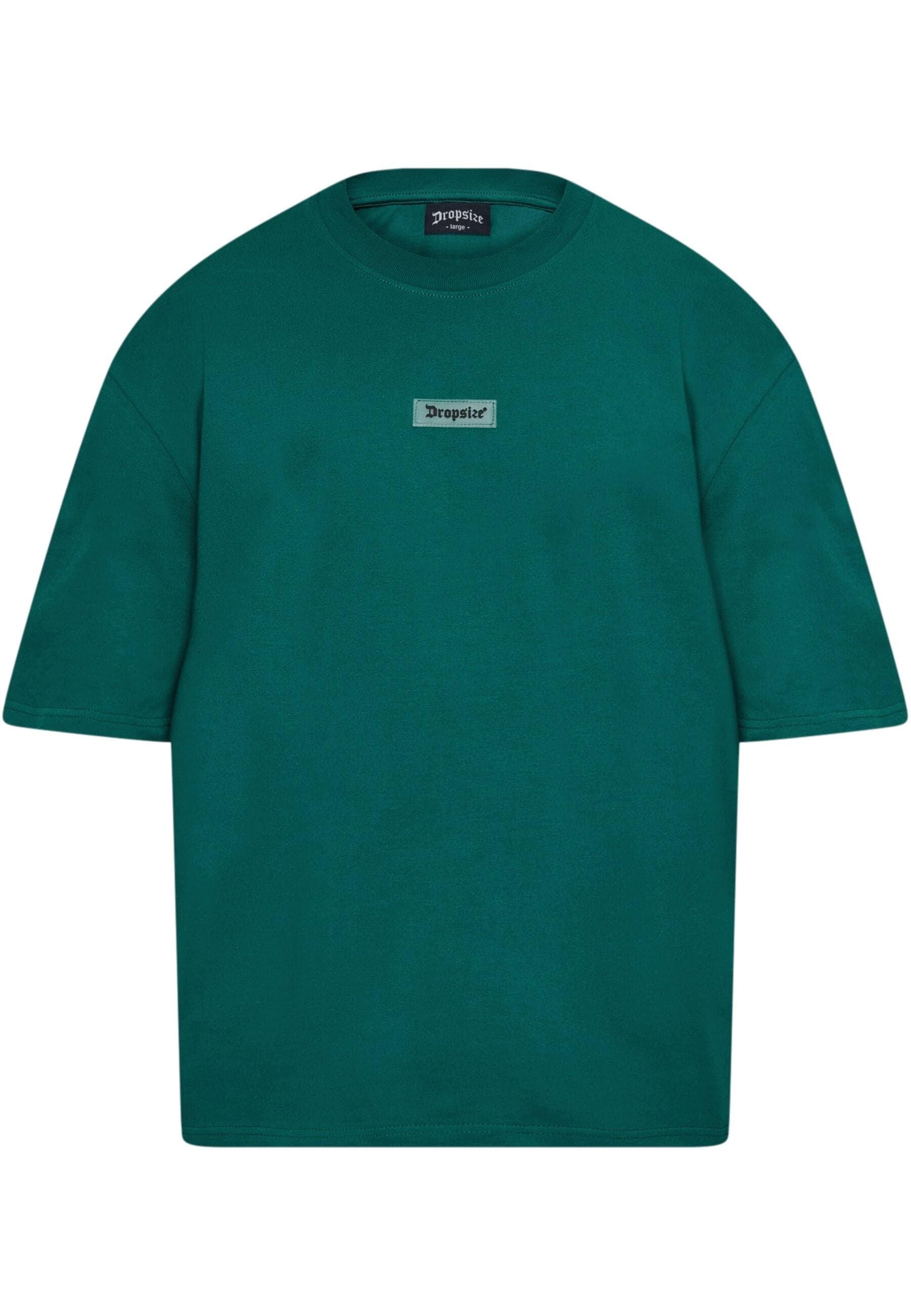 Dropsize T-Shirt "Dropsize Herren Heavy Oversize Front Rubber Patch T-Shirt günstig online kaufen