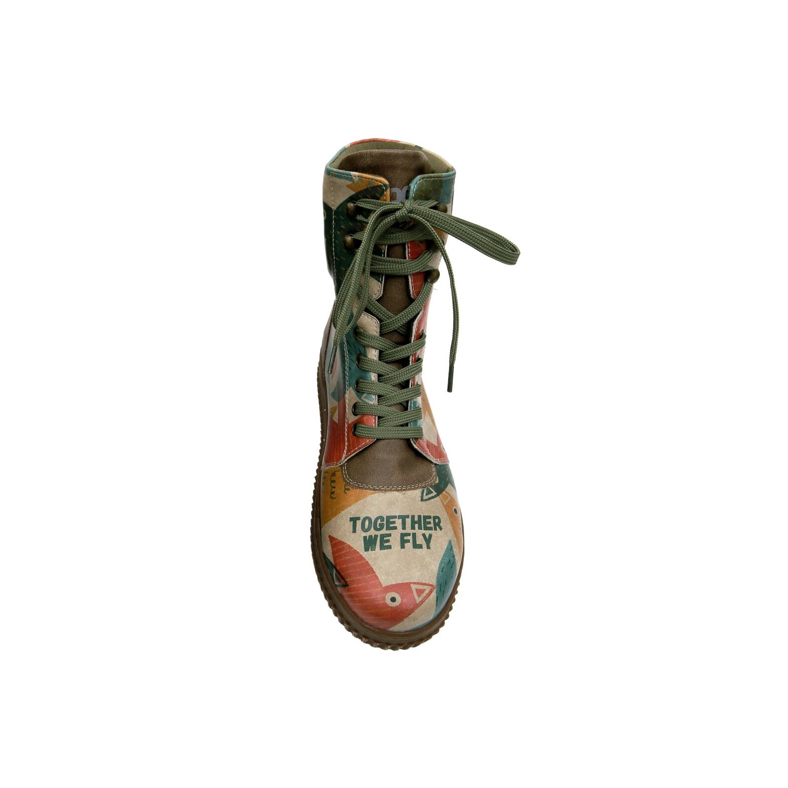 DOGO Schnürboots »Future High Top Boots Together We Fly Damen Stiefeletten«, Vegan