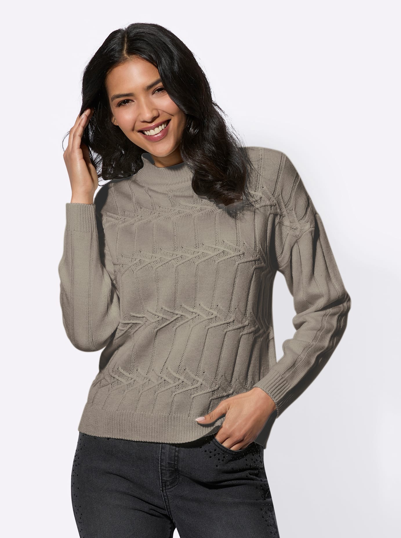Classic Basics Stehkragenpullover "Langarm-Pullover" günstig online kaufen