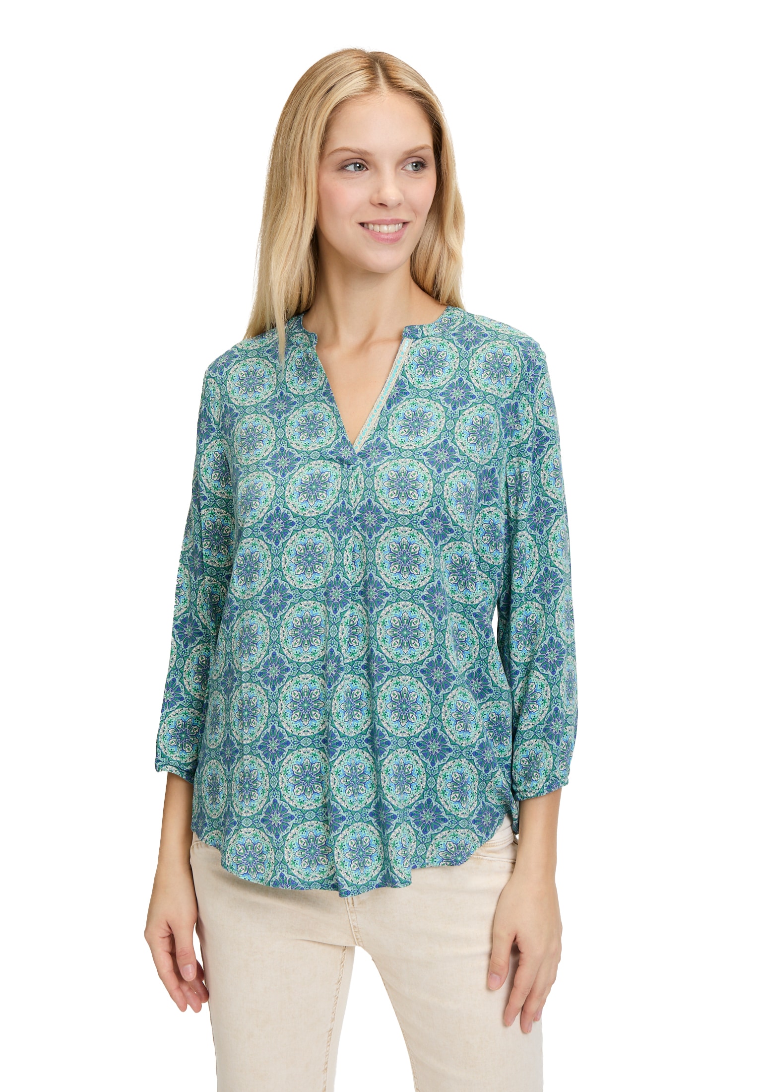 Cartoon Schlupfbluse » Casual-Bluse su Muster«...