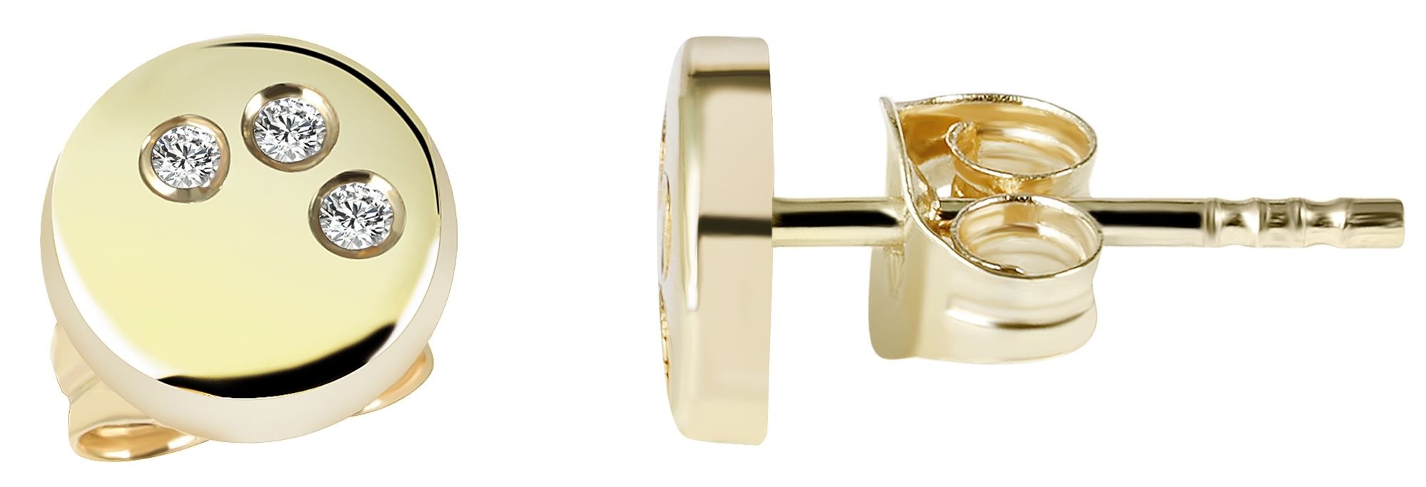 Adelia´s Paar Ohrhänger "Damen Ohrringe – Ohrstecker aus 333 Gold mit Zirko günstig online kaufen