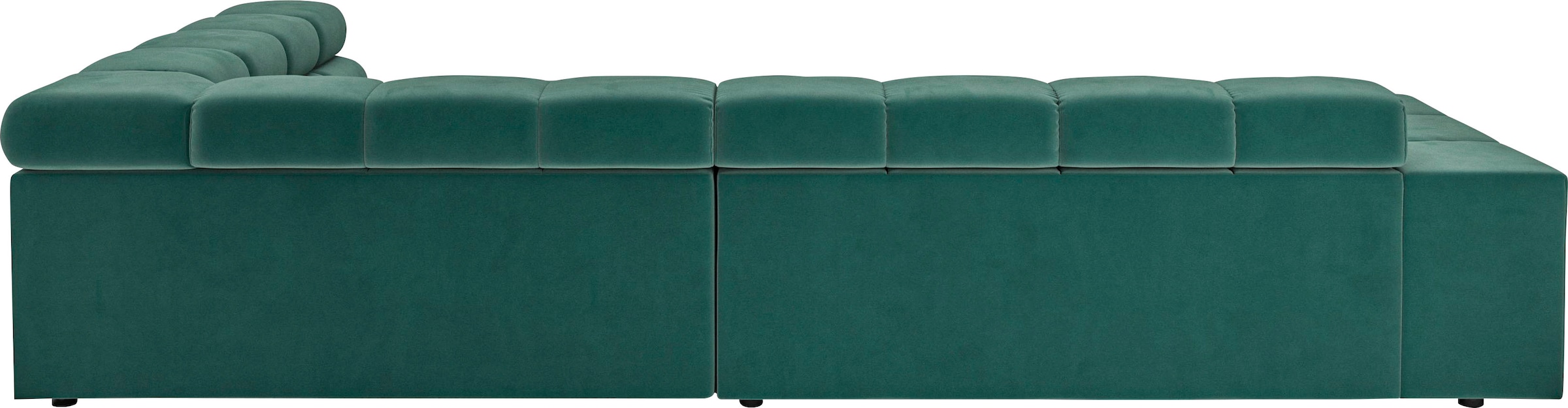 INOSIGN Ecksofa »Ancona incl. Kopfteilverstellung, Breite 319cm, L-Form«, wahlweise motorische Sitztiefenverstellung, auch in Cord + Easy Care