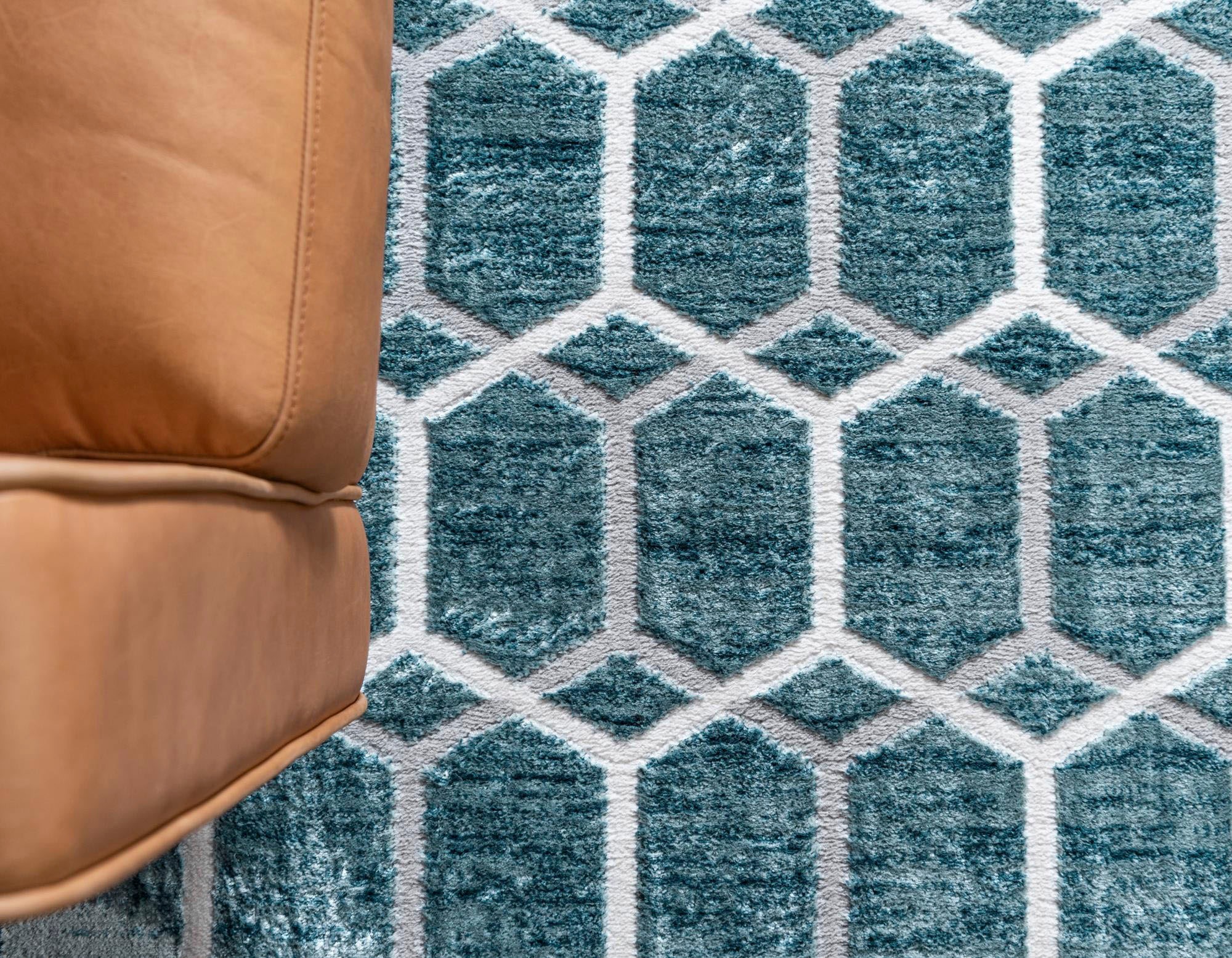 Myflair Möbel & Accessoires Teppich »Titan Trellis Lagerräumung«, rechteckig, 13 mm Höhe, Kurzflor, gewebt, modernes geometrisches Design