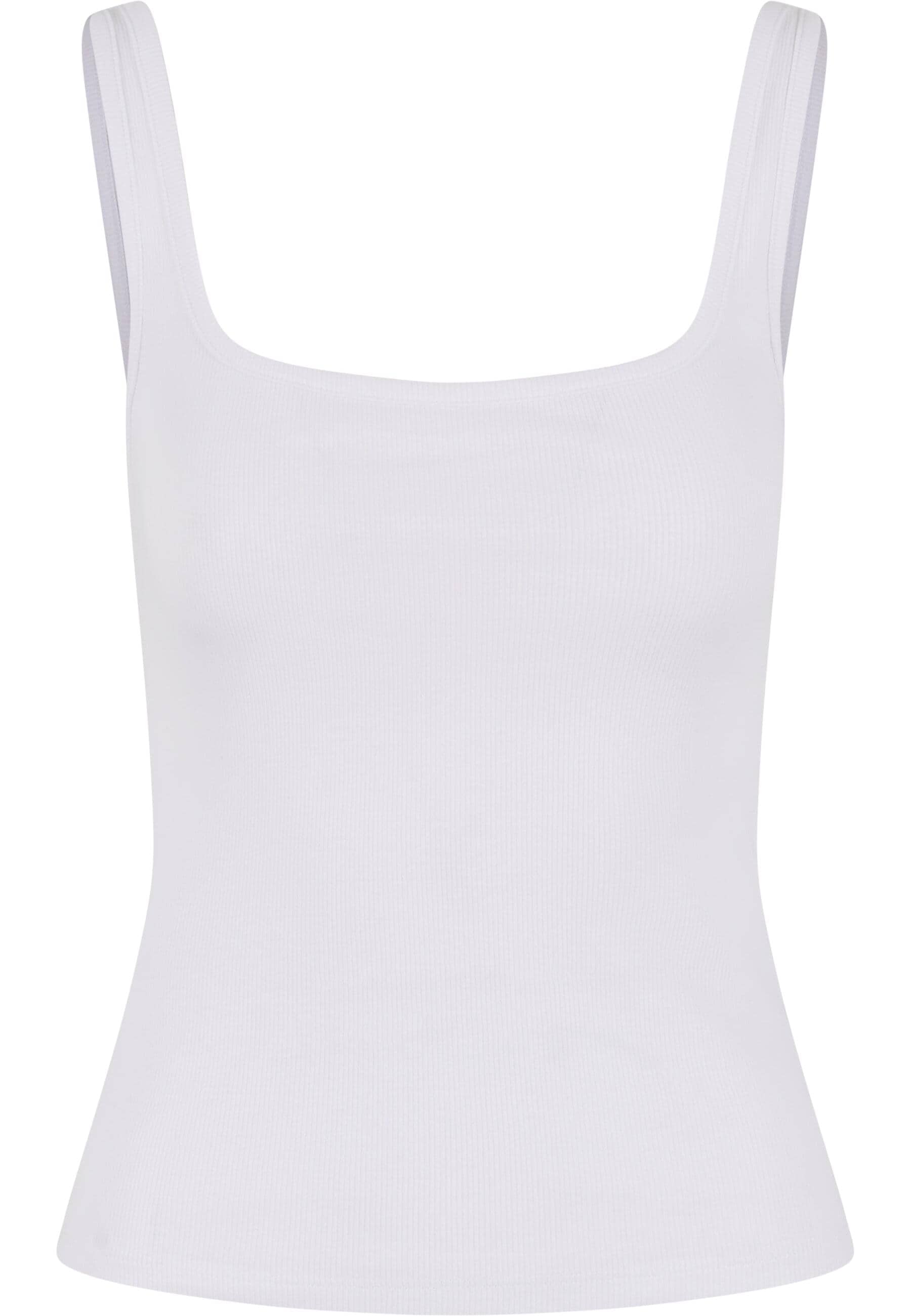 URBAN CLASSICS Muskelshirt »Urban Classics Ladies Wide Neck Rib Top 2-Pack«, (1 tlg.)