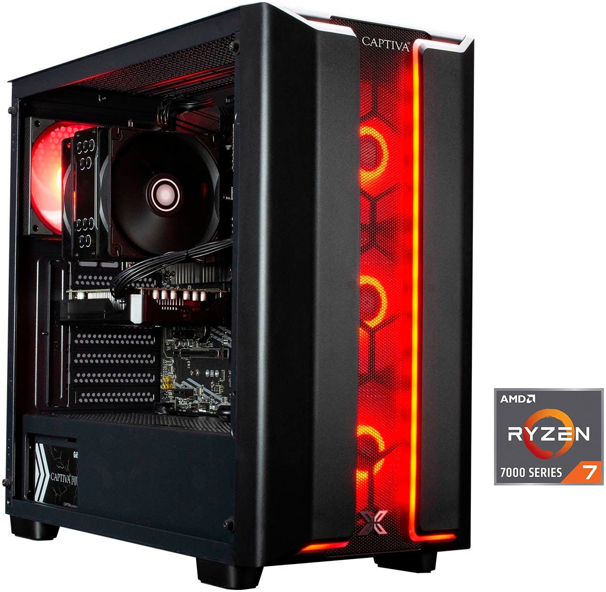 "CAPTIVA Gaming-PC ""Advanced Gaming R94-087"", schwarz, ohne Betriebssystem, GeForce RTX 5060 Ti, 16 GB RAM 1.000 GB SSD, Desktop-PCs"