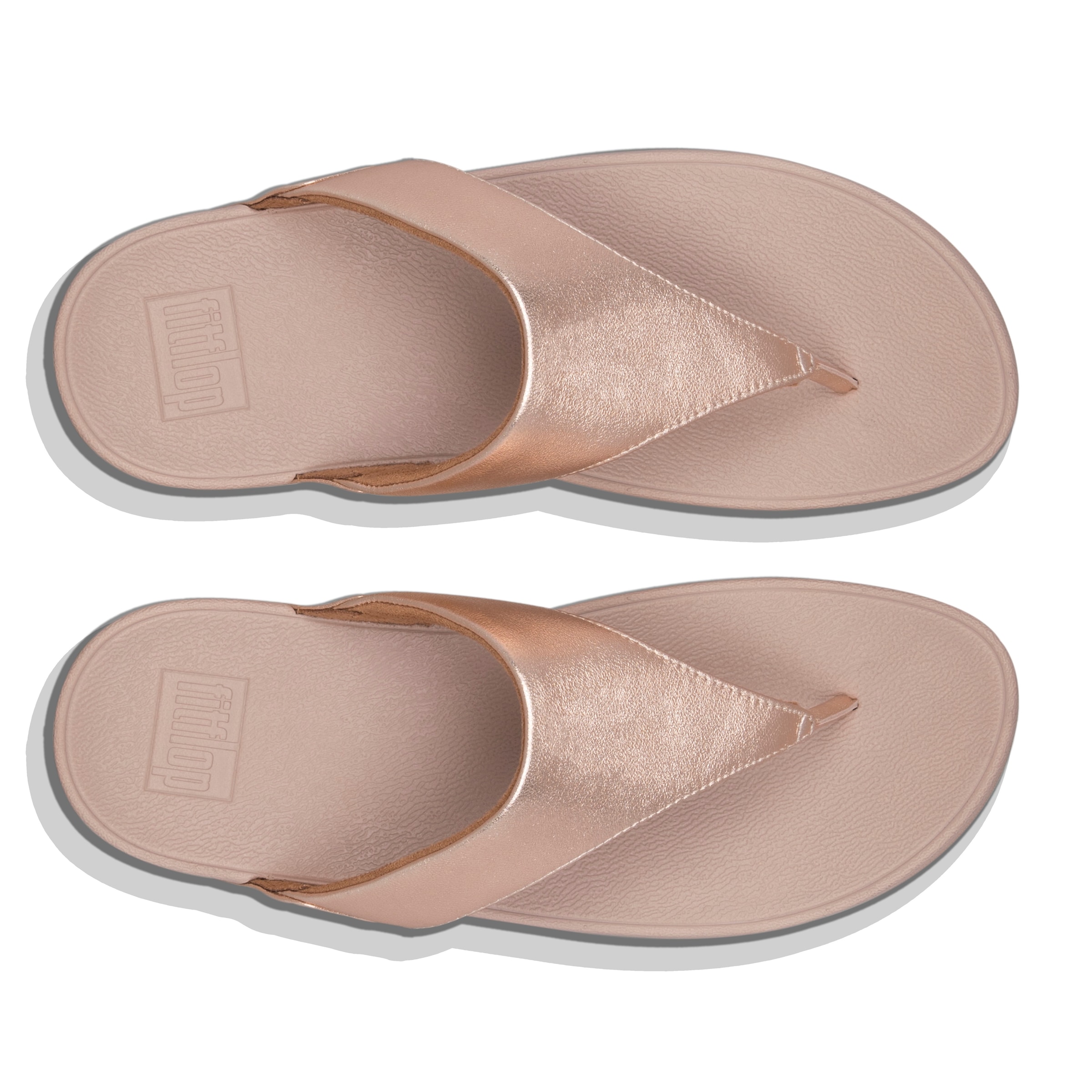 Fitflop Dianette »LULU LEATHER TOEPOST«, Pool Slides, Pantolette, Badeschuh mit Keilabsatz