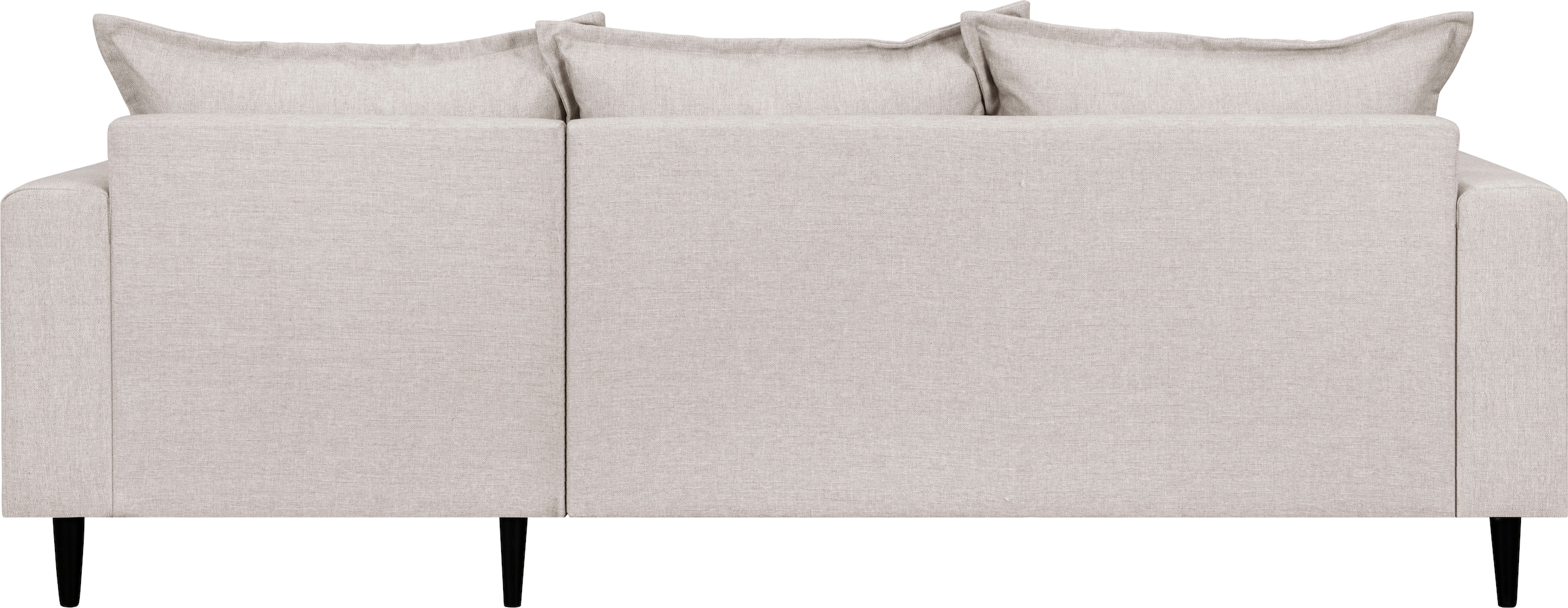 Home affaire Ecksofa »VEYRAS L-Form, hoher Sitzkomfort, Maße B/T/H: 230/150/76 cm«, mit Wellenunterfederung, incl. Rückenkissen und Zierkissen