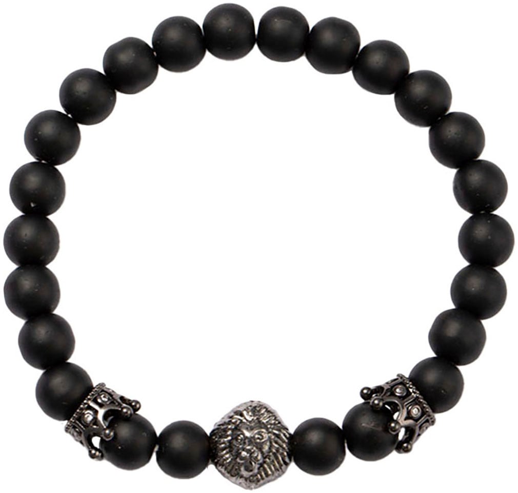 Firetti Armband Set »Schmuck Geschenk Armschmuck Armkette Edelstein Perlen, Onesize«, (Set, 3 tlg.), Made in Germany - mit Glasstein, Hämatit