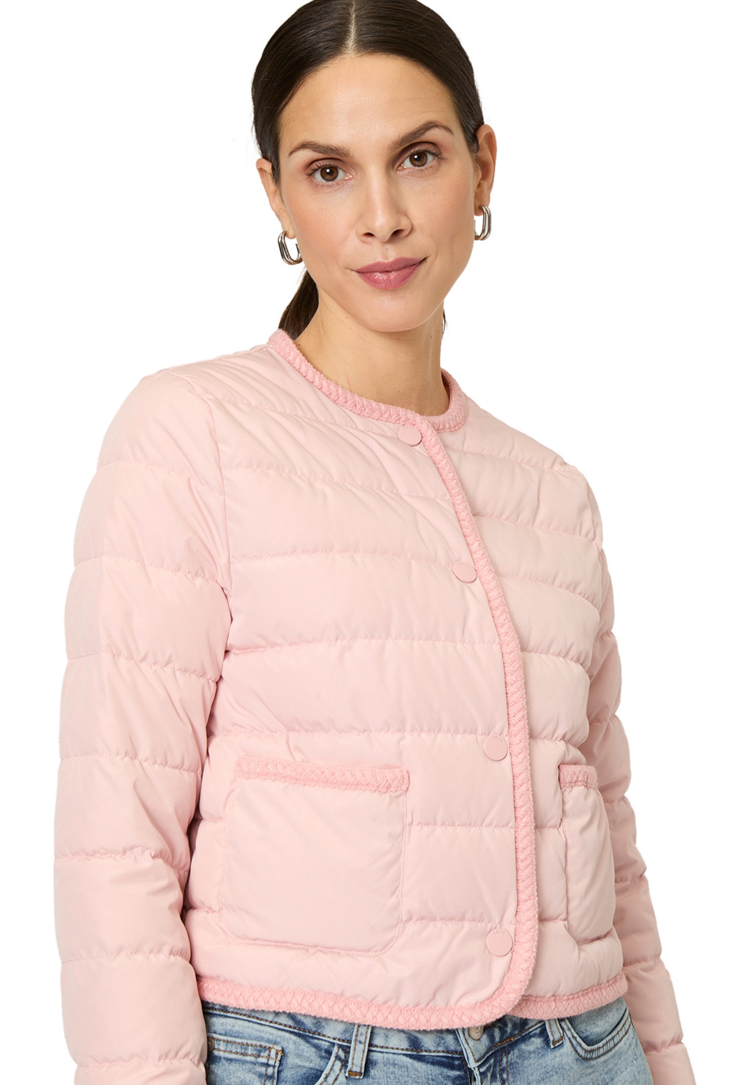 Zero Steppjacke »zero Steppjacke mit Knopfleiste«