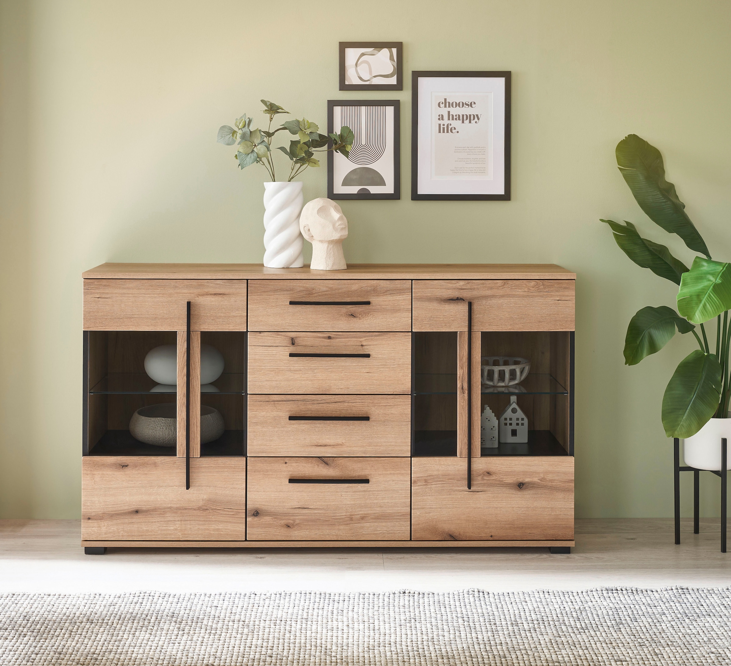 INOSIGN Sideboard "Cantara, moderner Schrank, Kommode in Eiche Evoke oder w günstig online kaufen