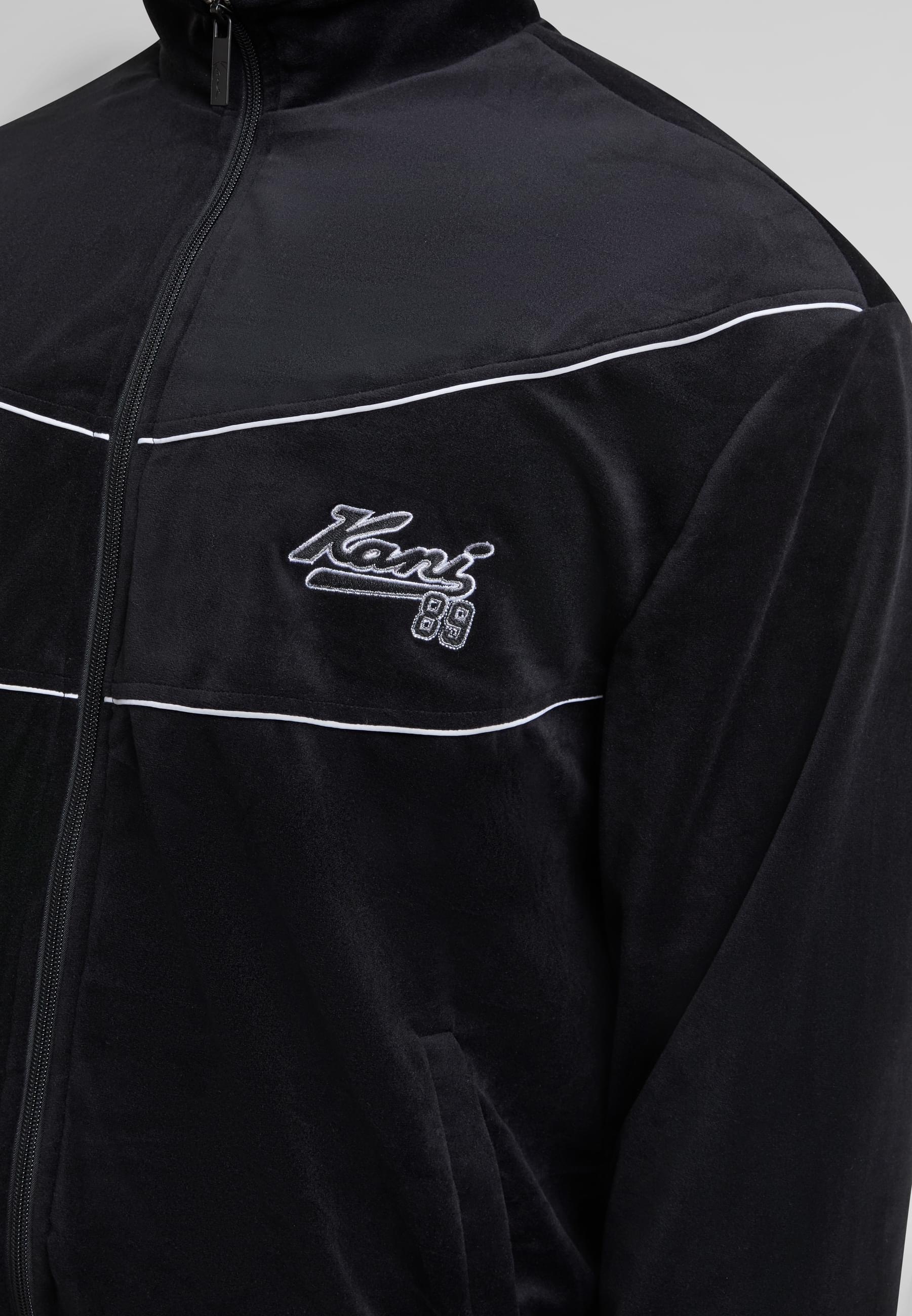 Karl Kani Trainingsjacke »Karl Kani KM251-011-2 Kani Varsity Velours Trackjacket«, (1 St.), ohne Kapuze