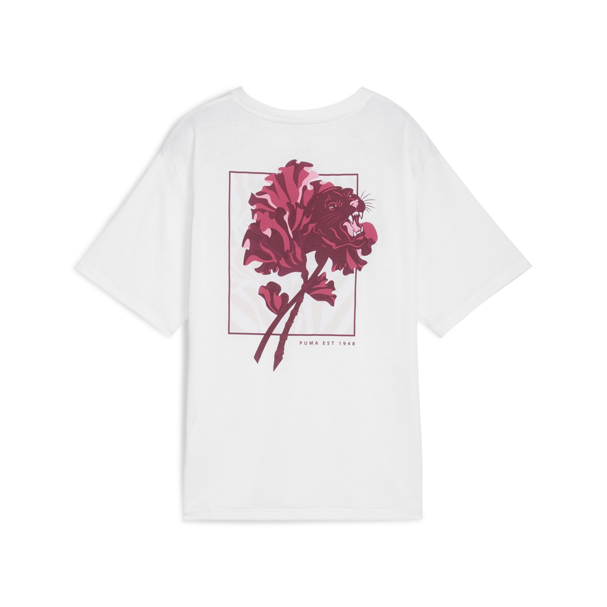 PUMA Trainingsshirt »W FLORAL CAT GRAPHIC TEE«