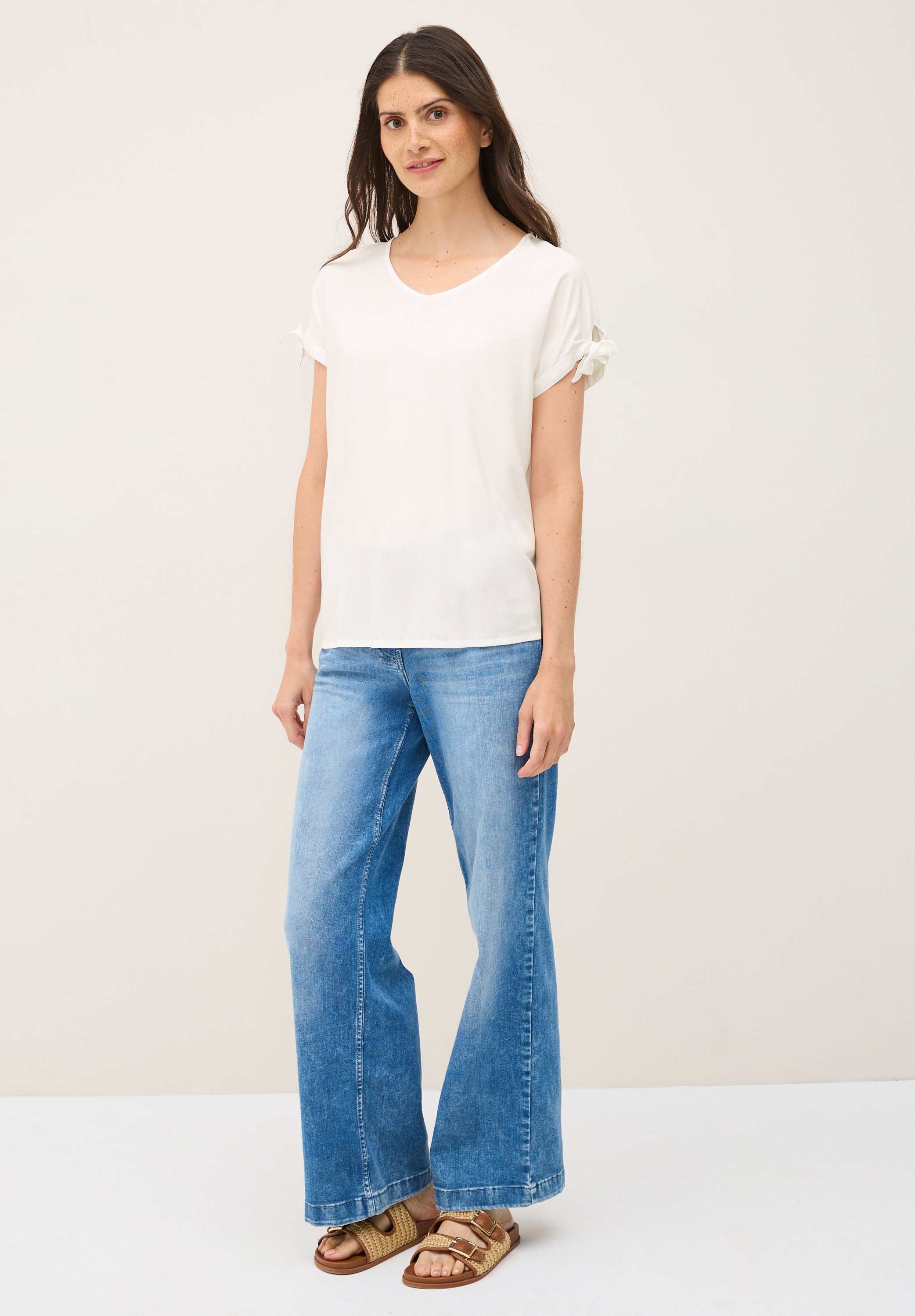 Thumbnail - Cecil Kurzarmbluse aus softer Viskose