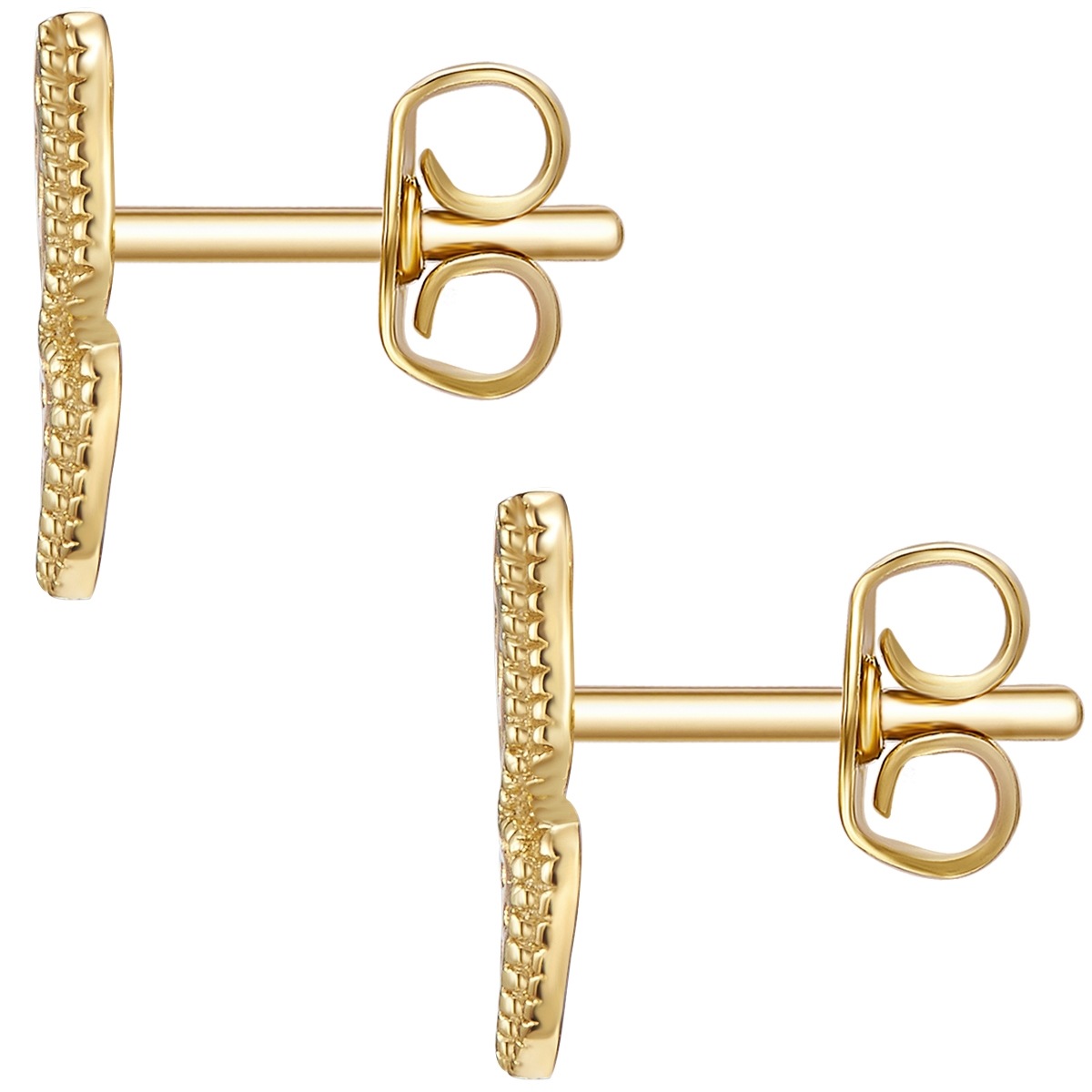 Paar Ohrstecker GLANZSTÜCKE MÜNCHEN "Set: GSM1644", gelb (gelbgold), Ohrringe, Damen, 10.5, Silber 925 (Sterlingsilber), aus Sterling silber 2