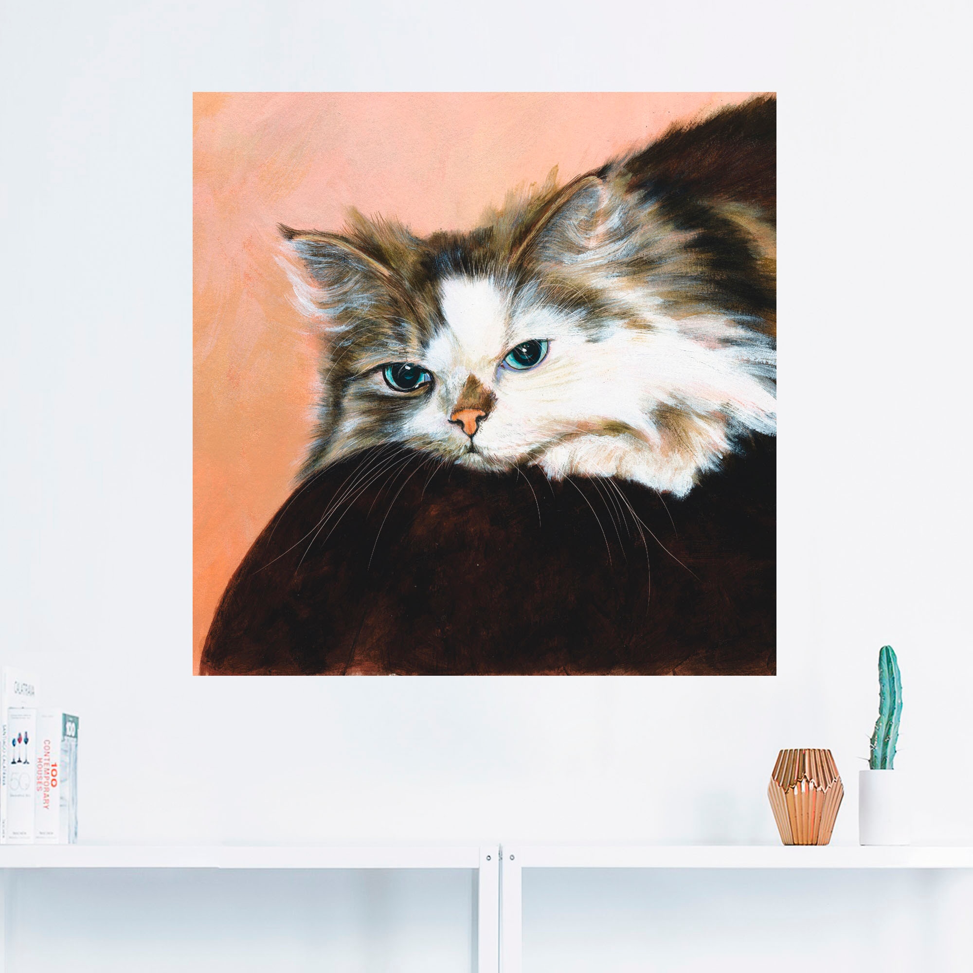 Artland Wandbild »Katzenportrait«, Haustiere, (1 St.), als Leinwandbild, Wandaufkleber oder Poster in versch. Größen