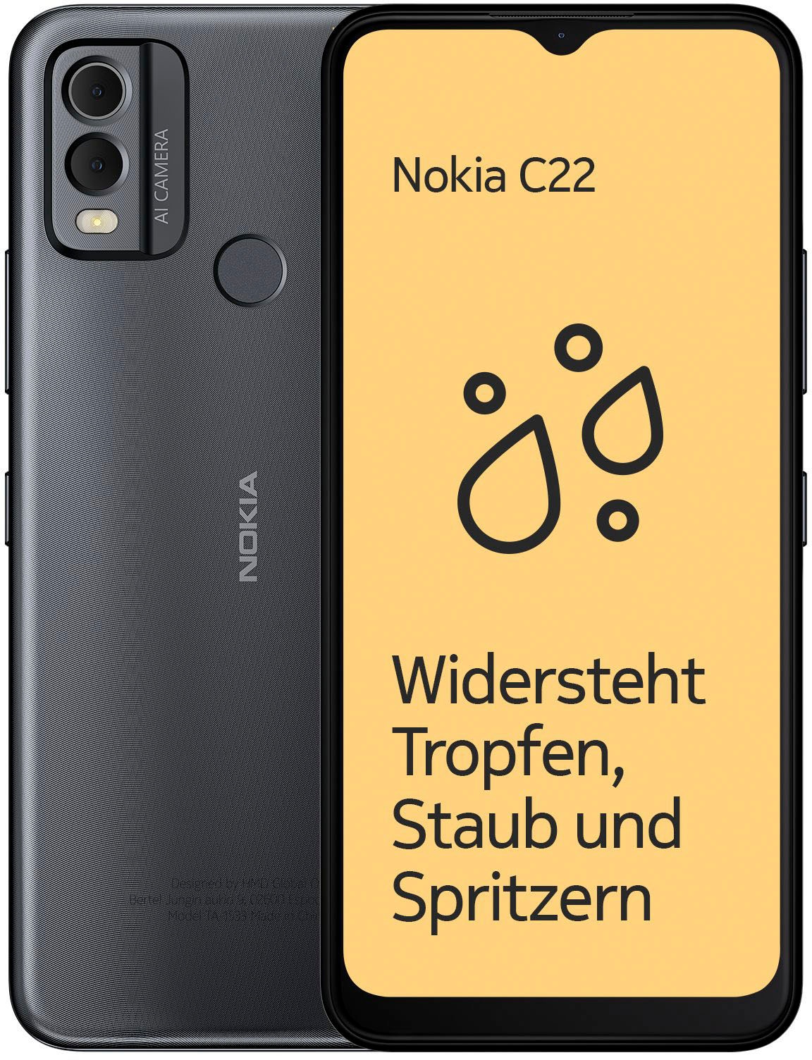 Nokia Smartphone »C22, 2+64GB«, MP 16,56 cm/6,52 13 GB 64 BAUR Zoll, | Sand, Kamera Speicherplatz