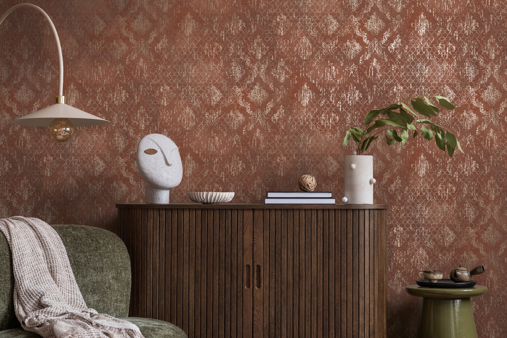 living walls Vliestapete "Ornamenttapete diverse Farben strukturiert vintage" Barock strukturiert