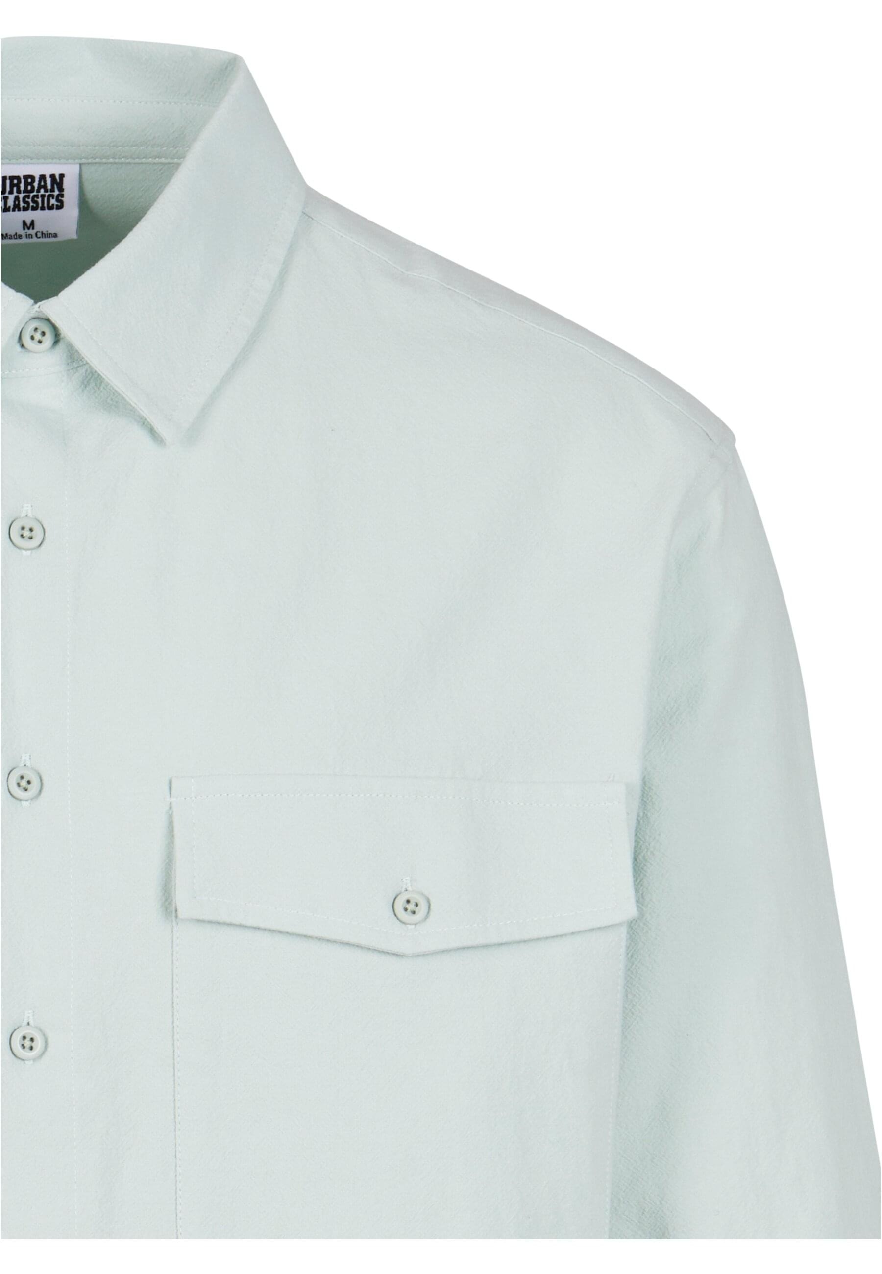 URBAN CLASSICS Langarmhemd »Urban Classics Herren Basic Crepe Shirt«, (1 tlg.)