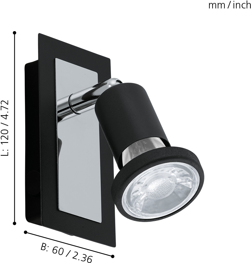EGLO LED Wandleuchte »SARRIA«, 1 flammig, Leuchtmittel LED-Board-GU10 | LED wechselbar, LED Wandleuchte, Wandlampe