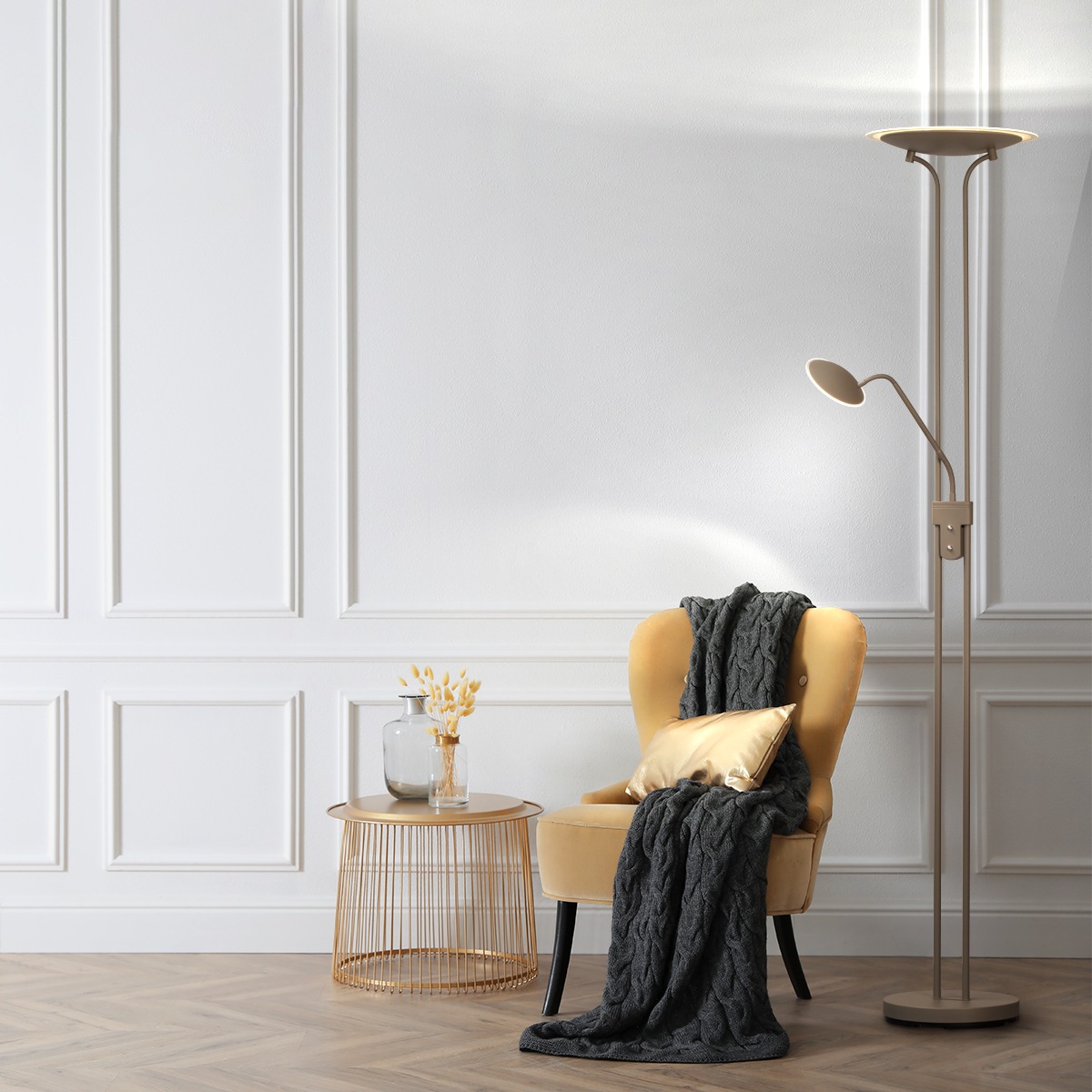 FISCHER & HONSEL Stehlampe »Tallri« LED-Board 1 Stk. Farbtemperatur in 3 Stufen einstellbar