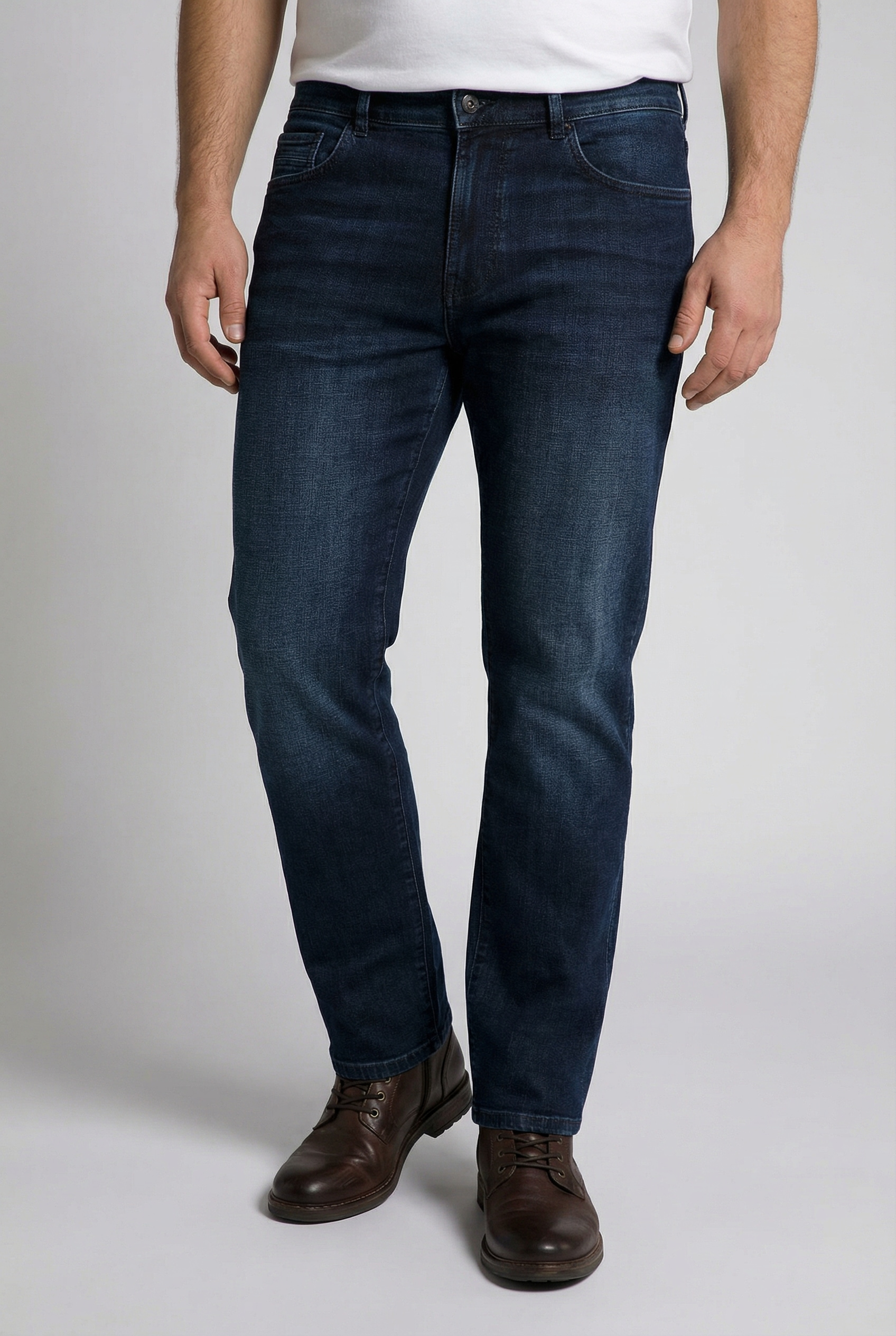 camel active Regular-fit-Jeans mit Leder-Badge