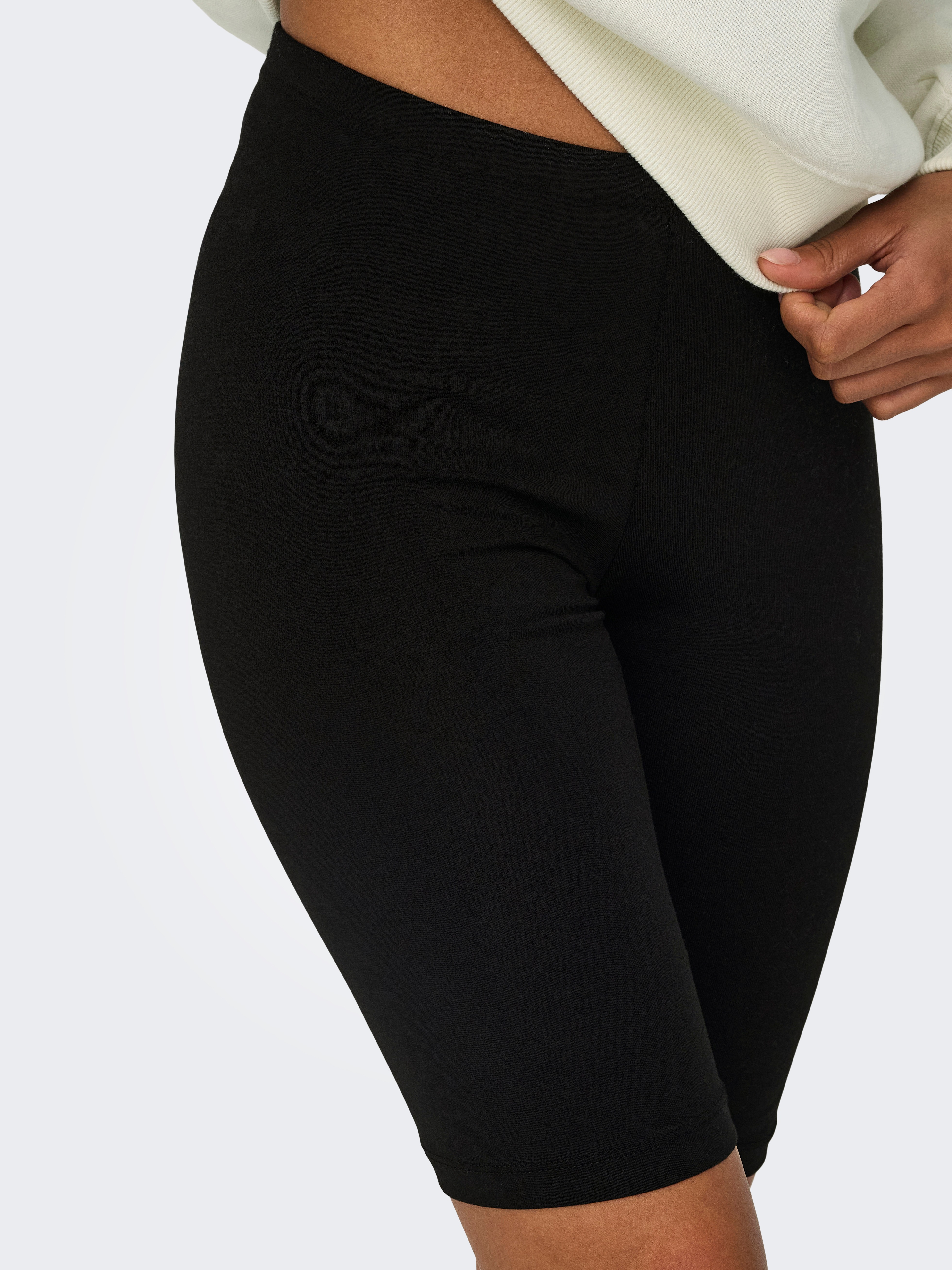 Thumbnail - ONLY Radlerhose "ONLLIVE – Bikershorts im Doppelpack mit elastischem Bund" modisch, Jersey, slim fit, Baumwollmischung