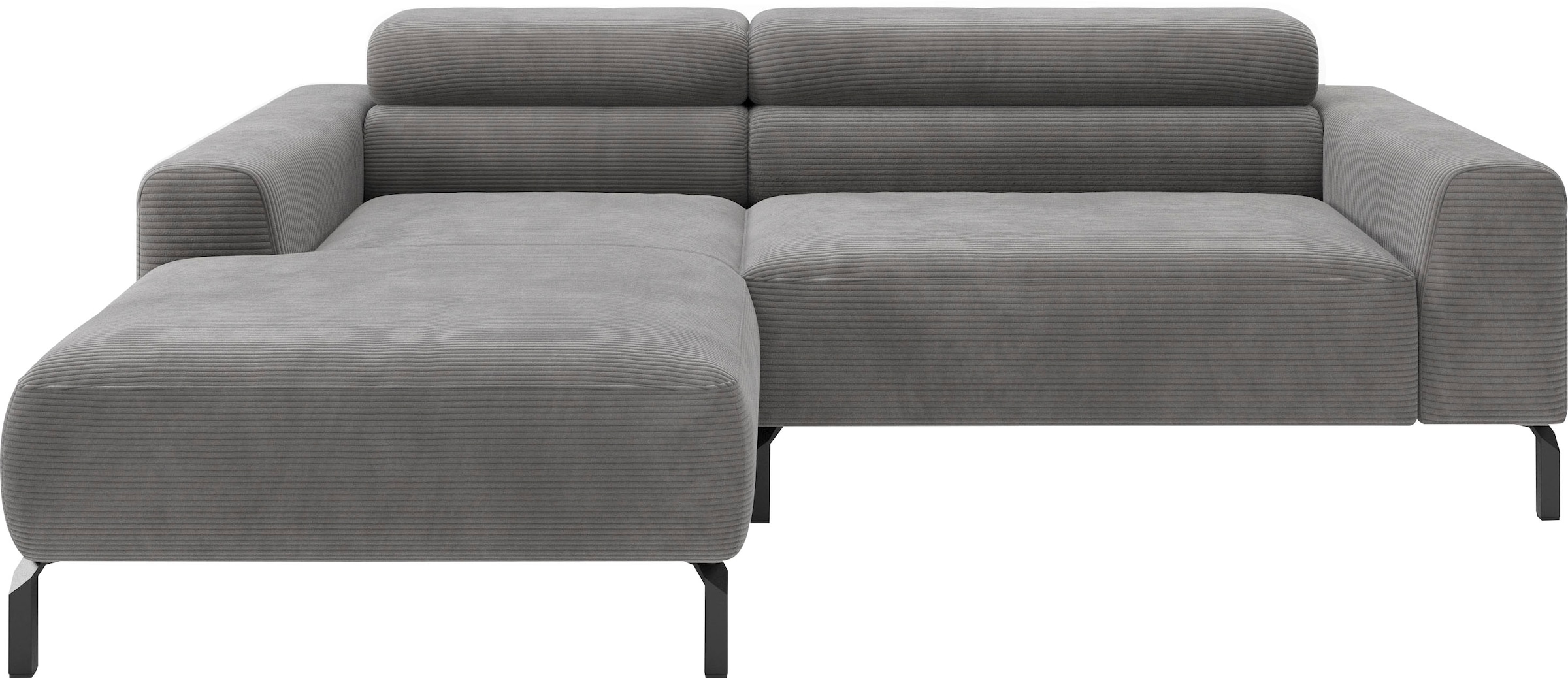 Home affaire Ecksofa "Ecksofa, L-Form, incl. Kopfteilverstellung, Breite 223 cm" wahlweise elektrische Sitztiefenverstellung